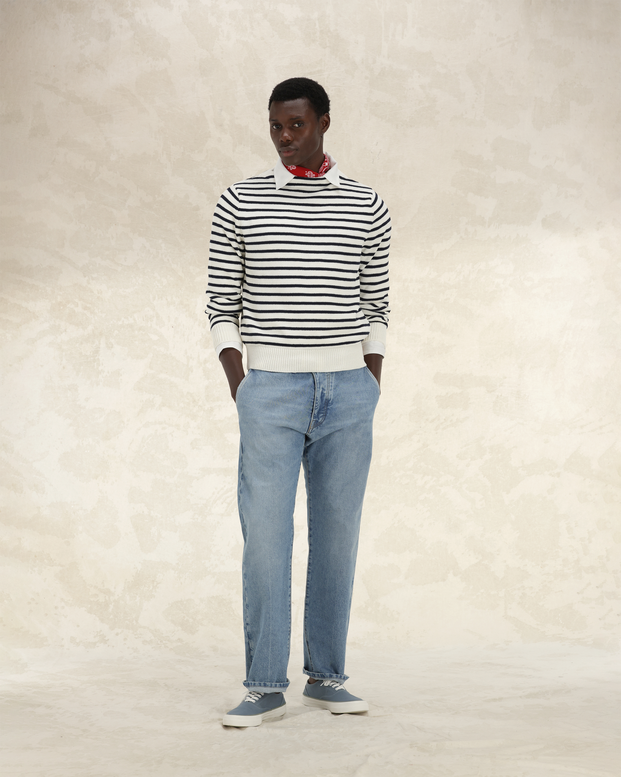 Reno Pantaloni in Denim Bleach Wash