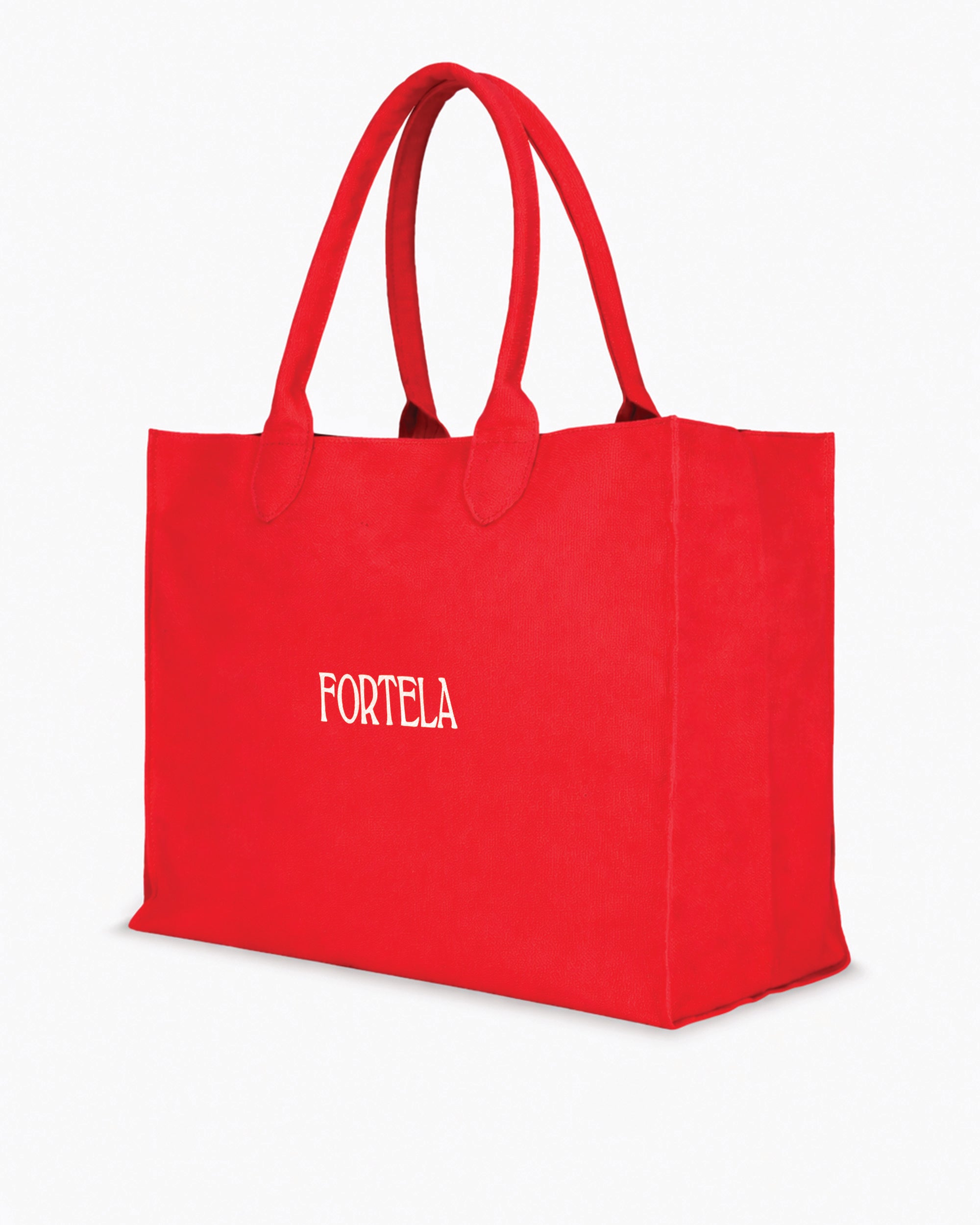 Rookbag Borsa In Cotone Con Logo Stampato