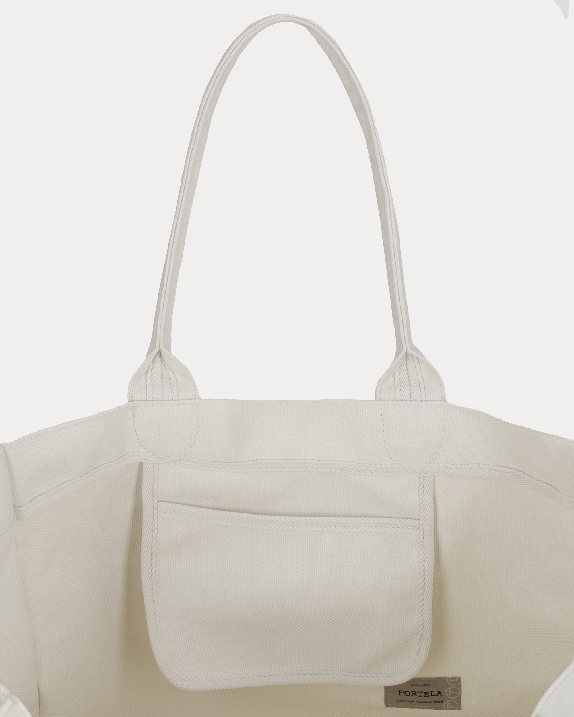 Rookbag Borsa In Cotone Con Logo Stampato