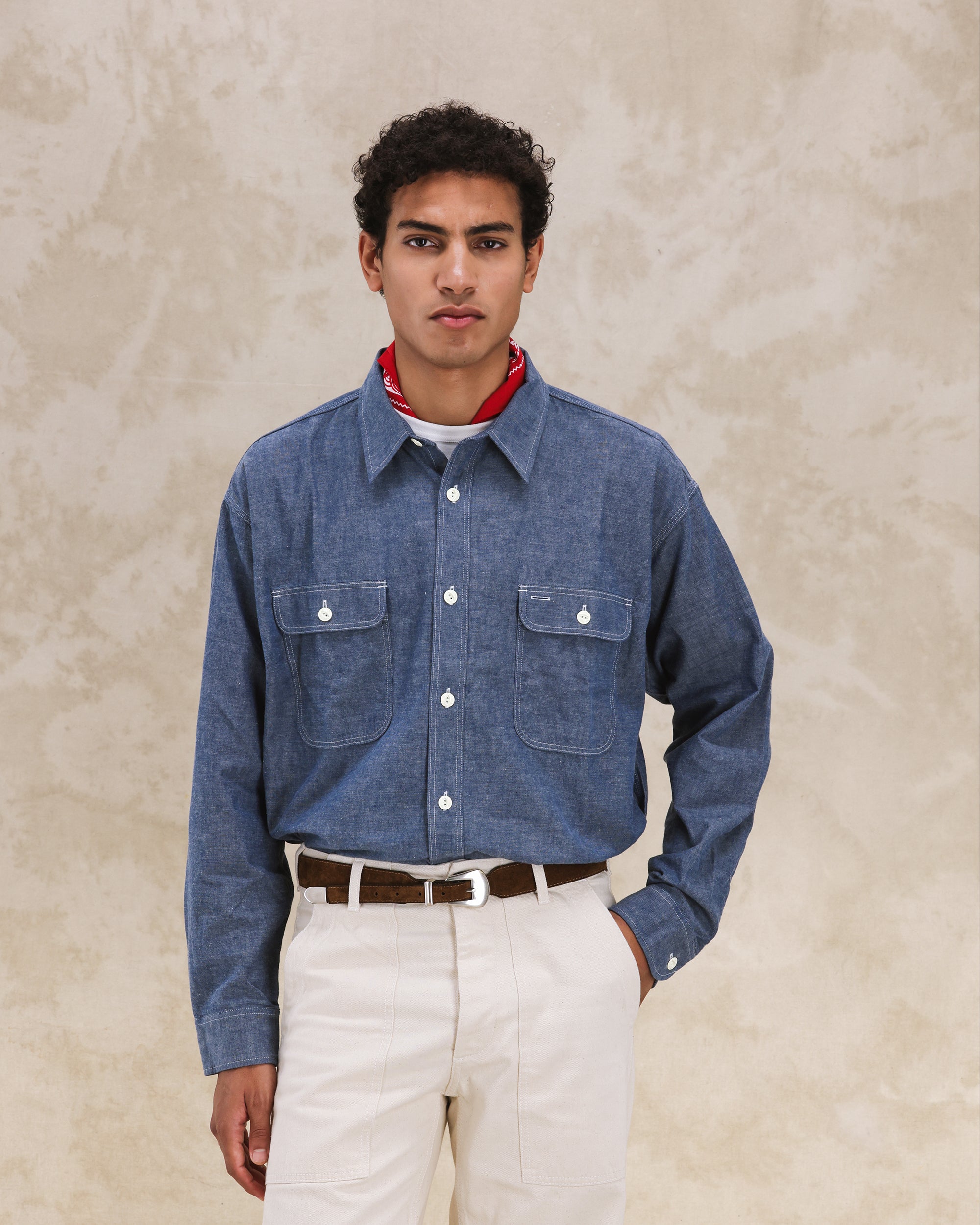 Sail Camicia In Chambray