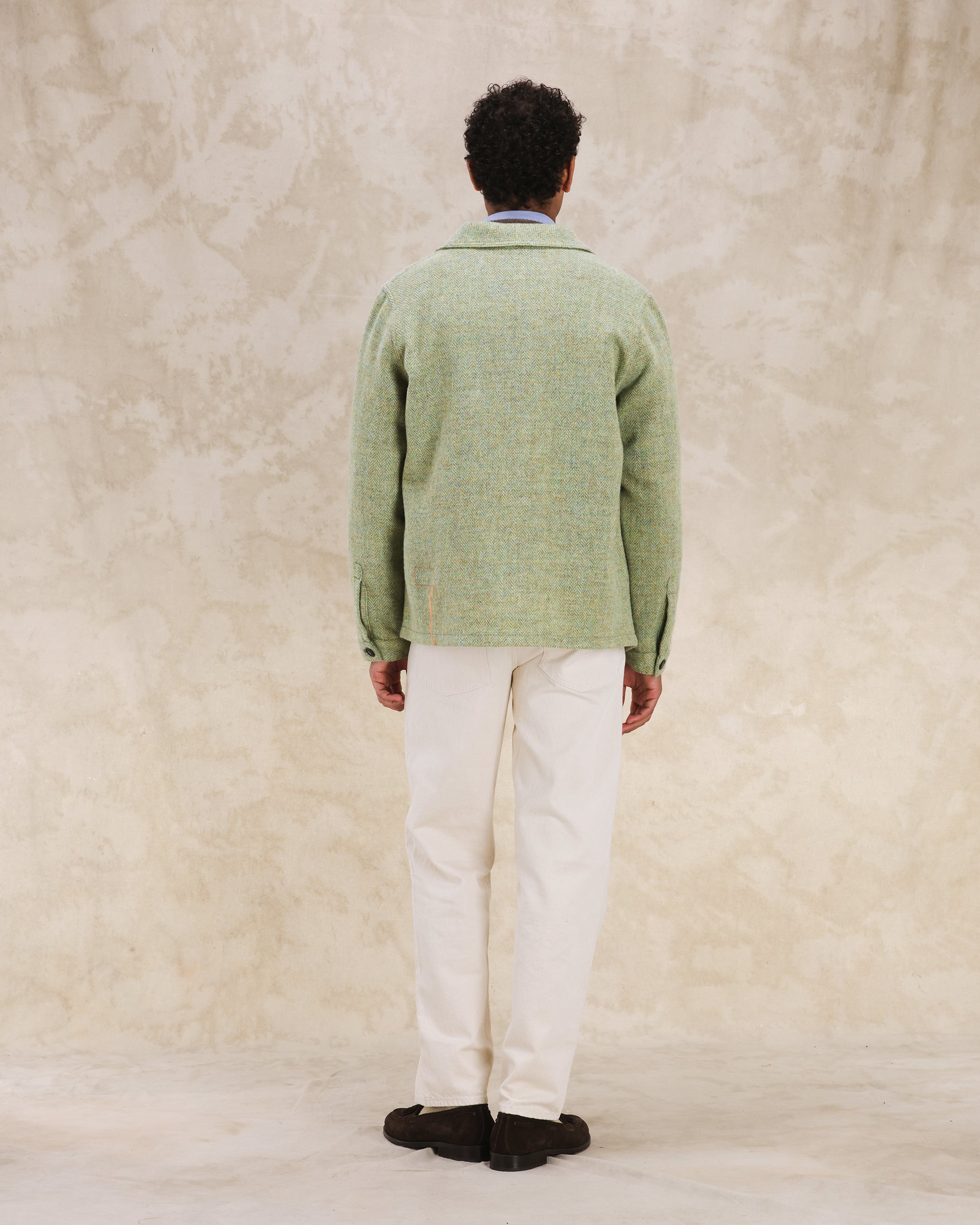 Scotland Giacca in Herringbone Tweed