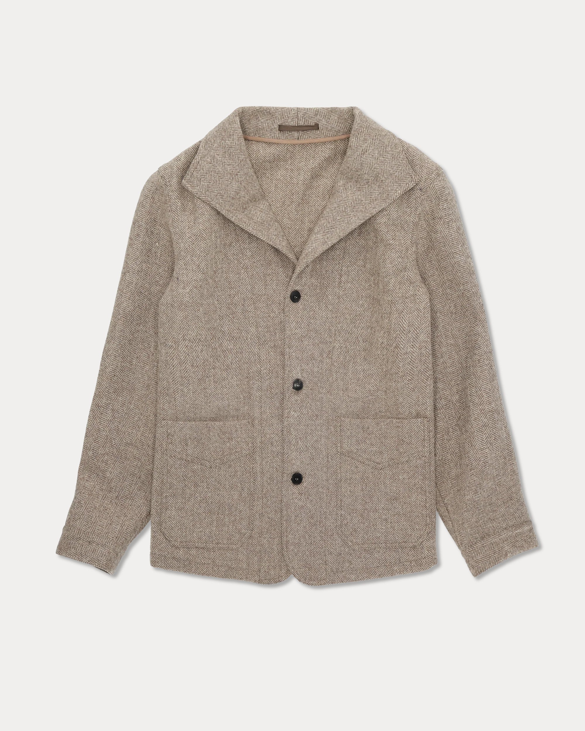 Scotland Wool Herringbone Jacket