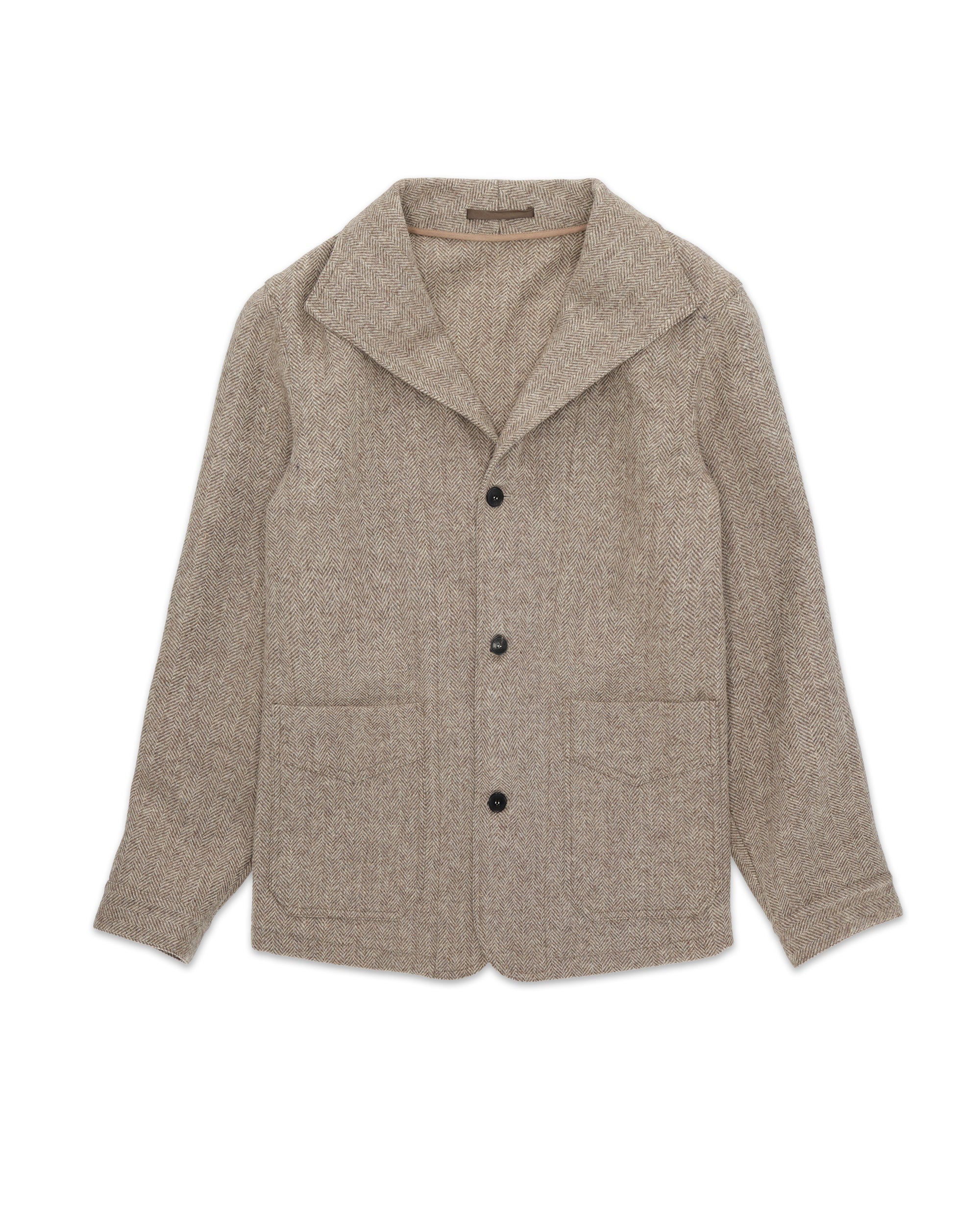 Scotland Giacca In Herringbone Di Lana