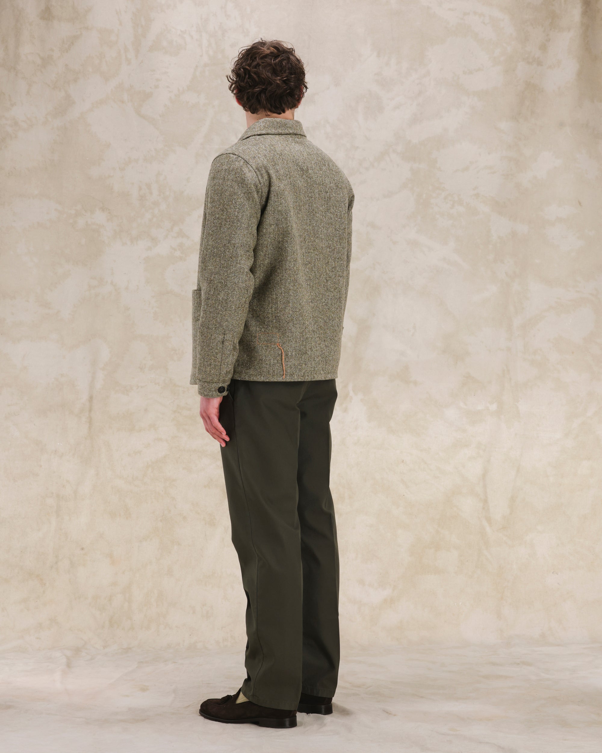 Scotland Giacca In Herringbone Di Lana