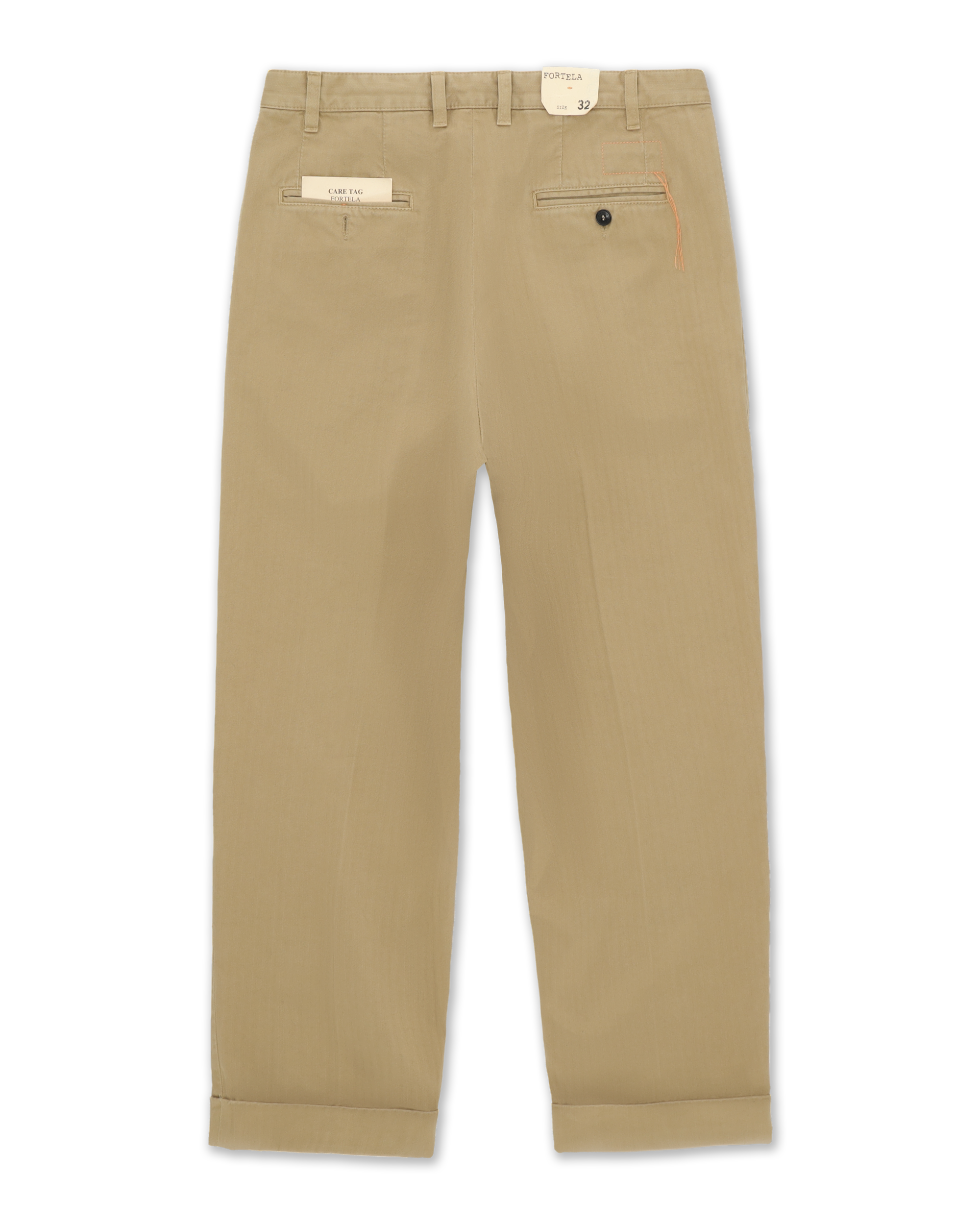 Seattle Pantaloni Con Pences In Herringbone