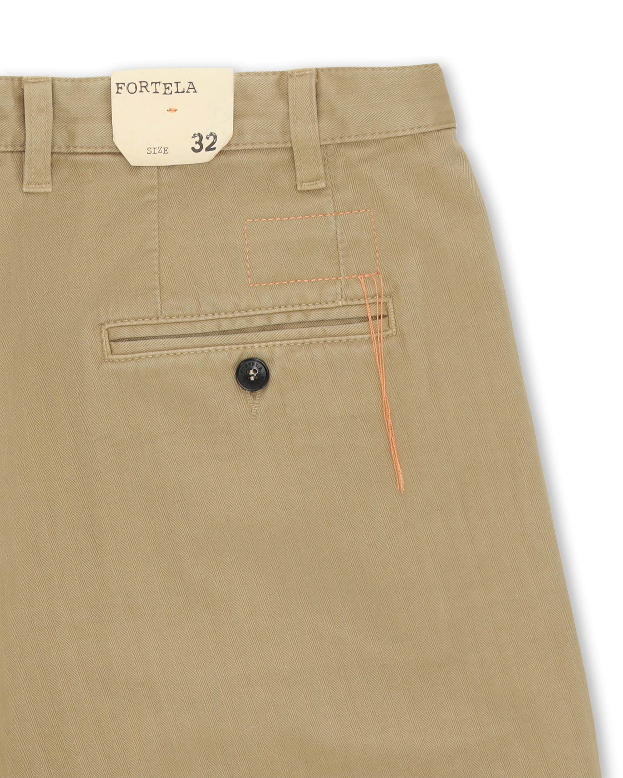 Seattle Pantaloni Con Pences In Herringbone