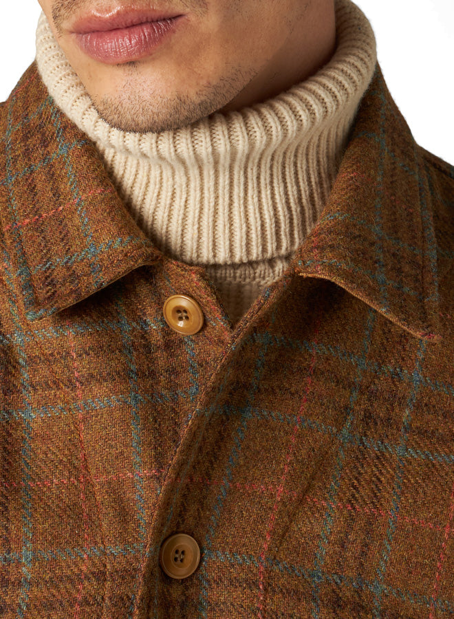 Seneca Woollen Check Short Work Jacket
