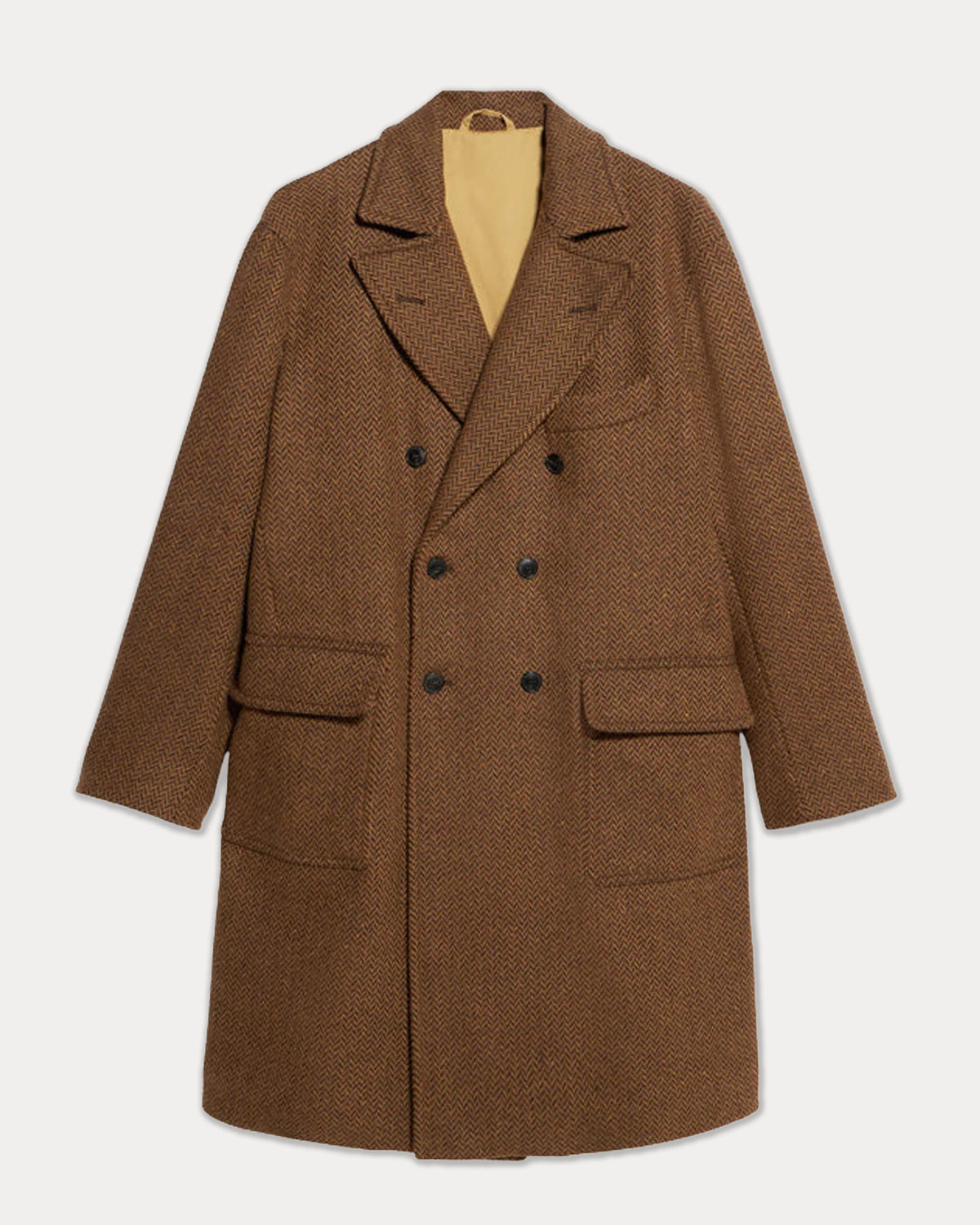 Serwilliam1 Double-Breasted Tweed Coat