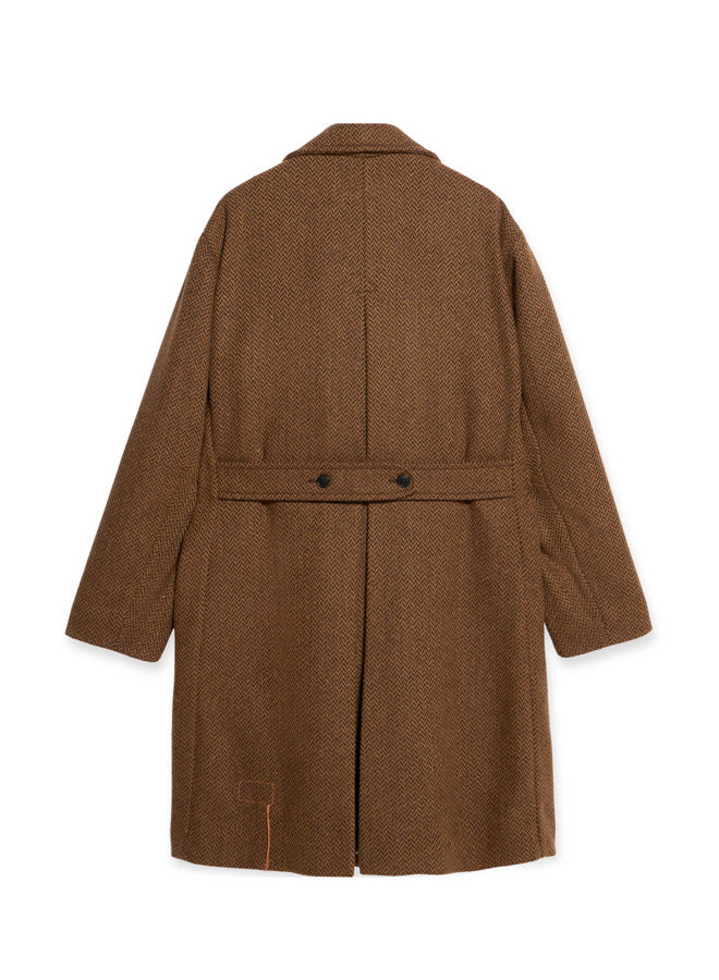 Serwilliam1 Cappotto Doppio Petto in Tweed