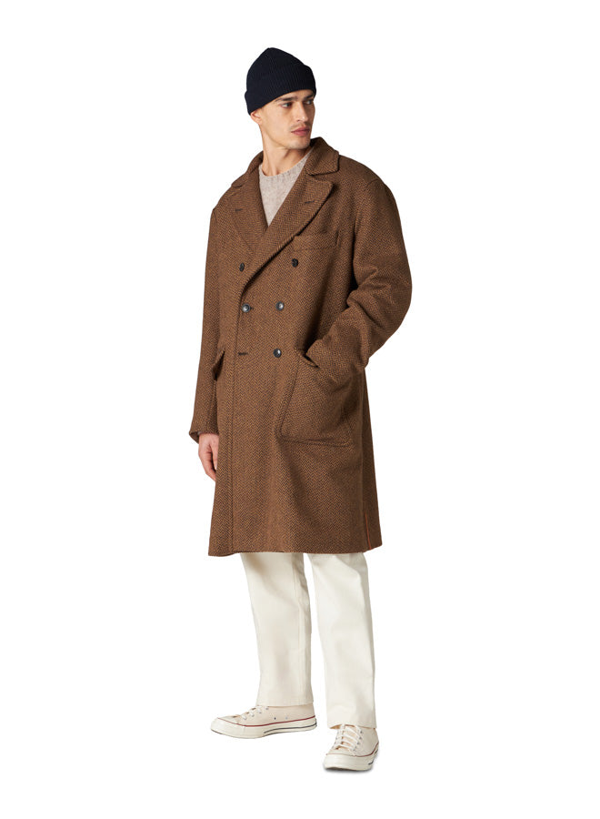 Serwilliam1 Cappotto Doppio Petto in Tweed