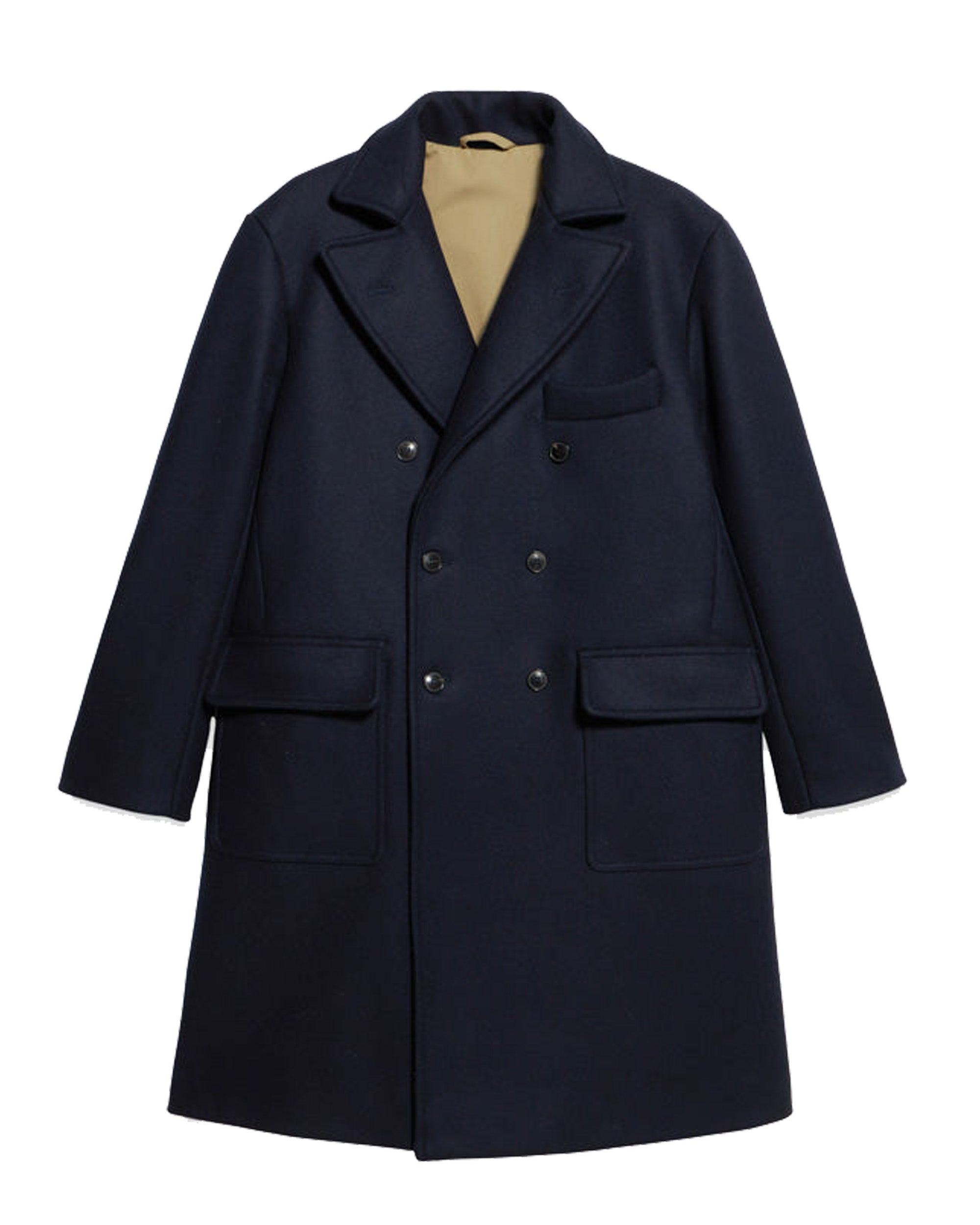 Serwilliam1 Cappotto Doppio Petto in Lana