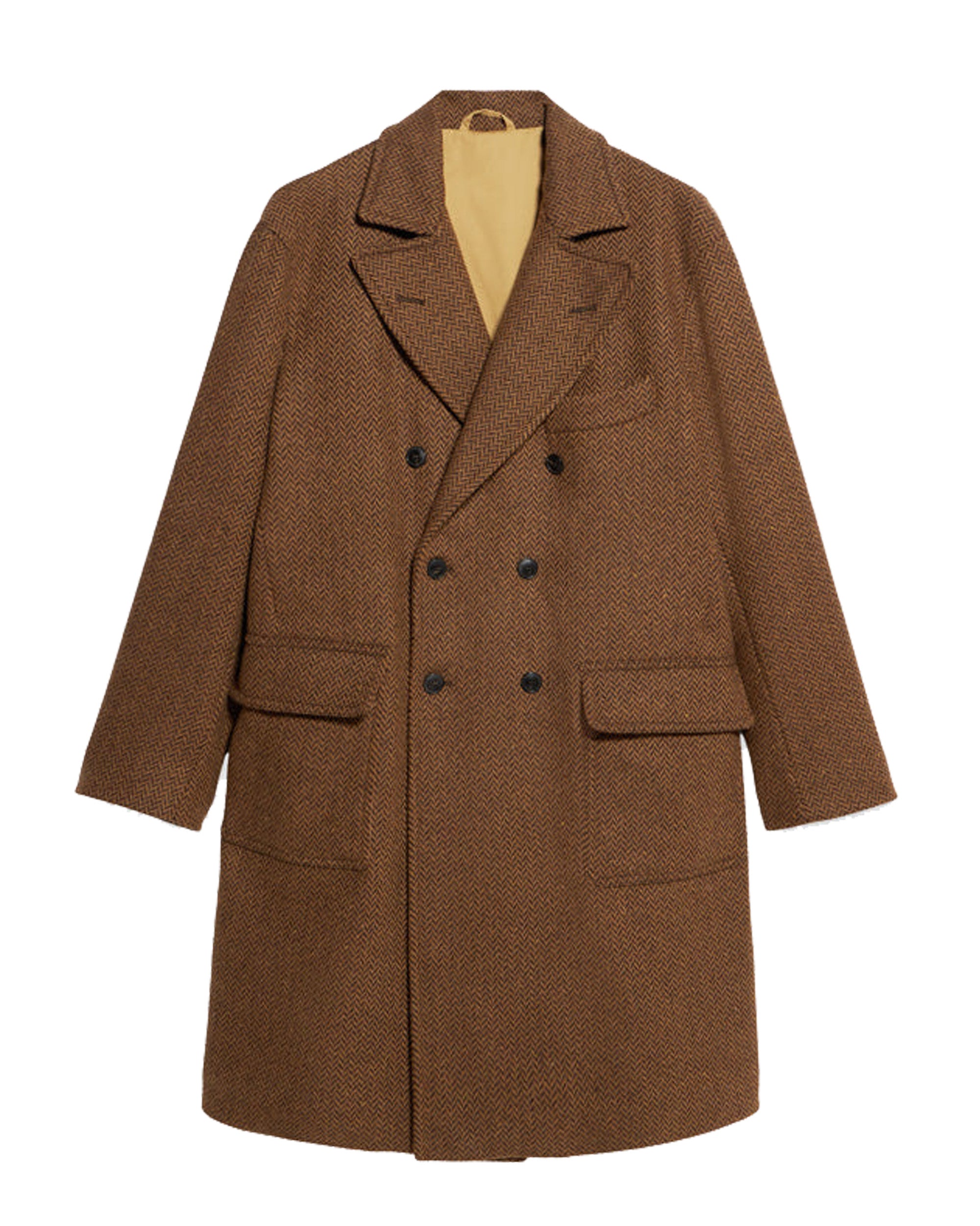 Serwilliam1 Cappotto Doppio Petto in Tweed