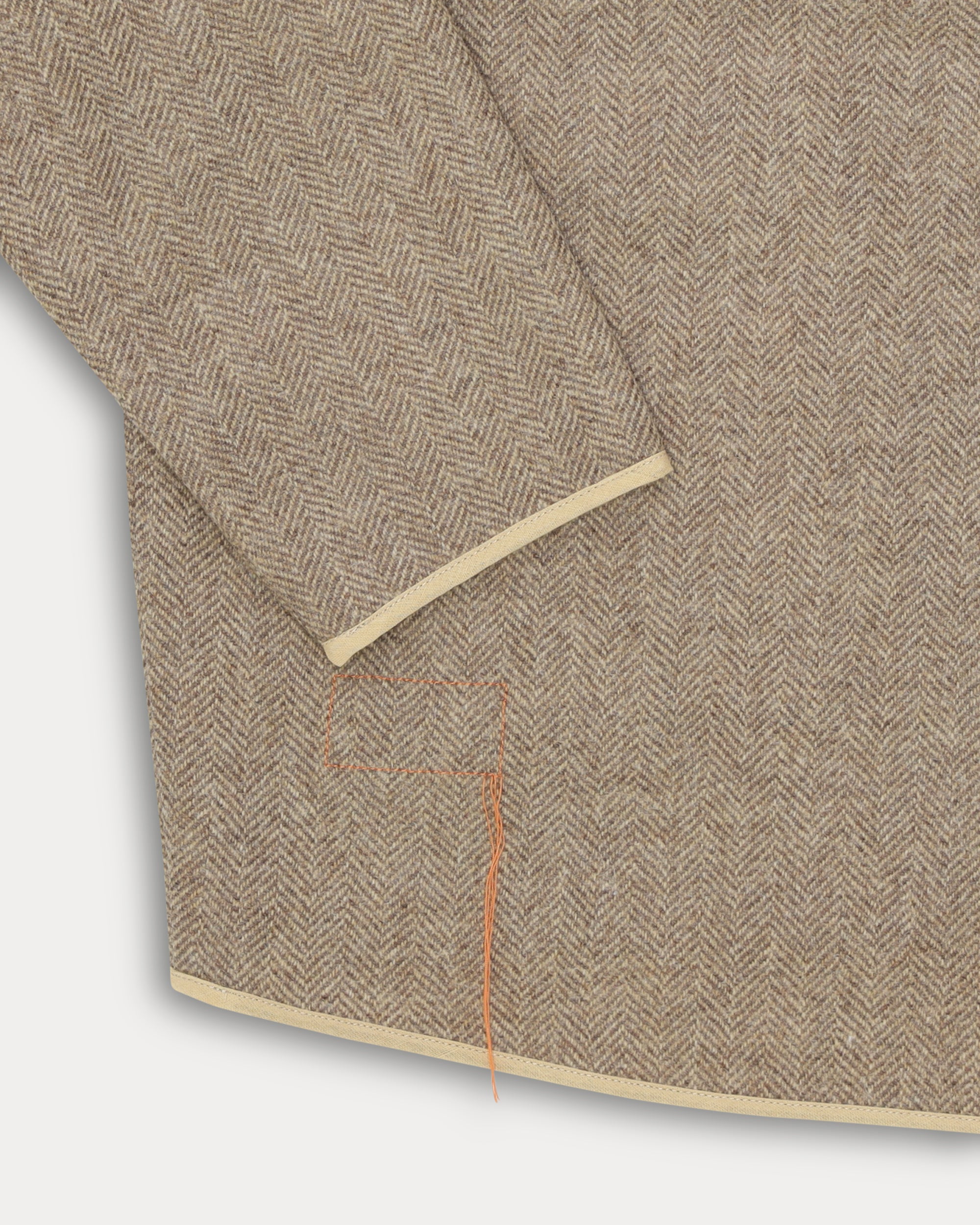 Sherpa Giacca In Herringbone Di Lana