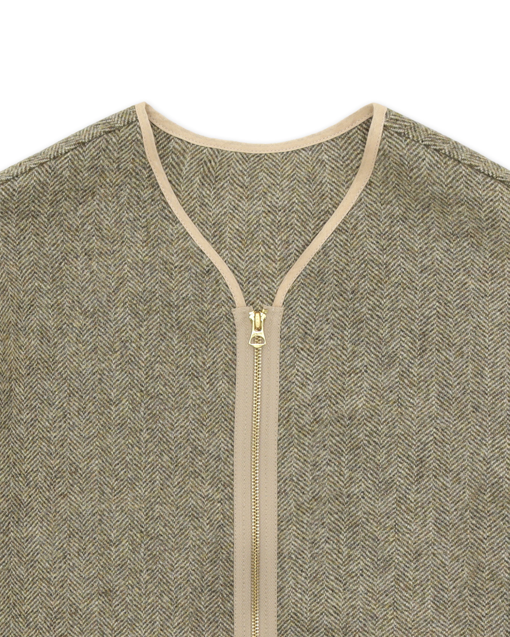 Sherpa Giacca In Herringbone Di Lana