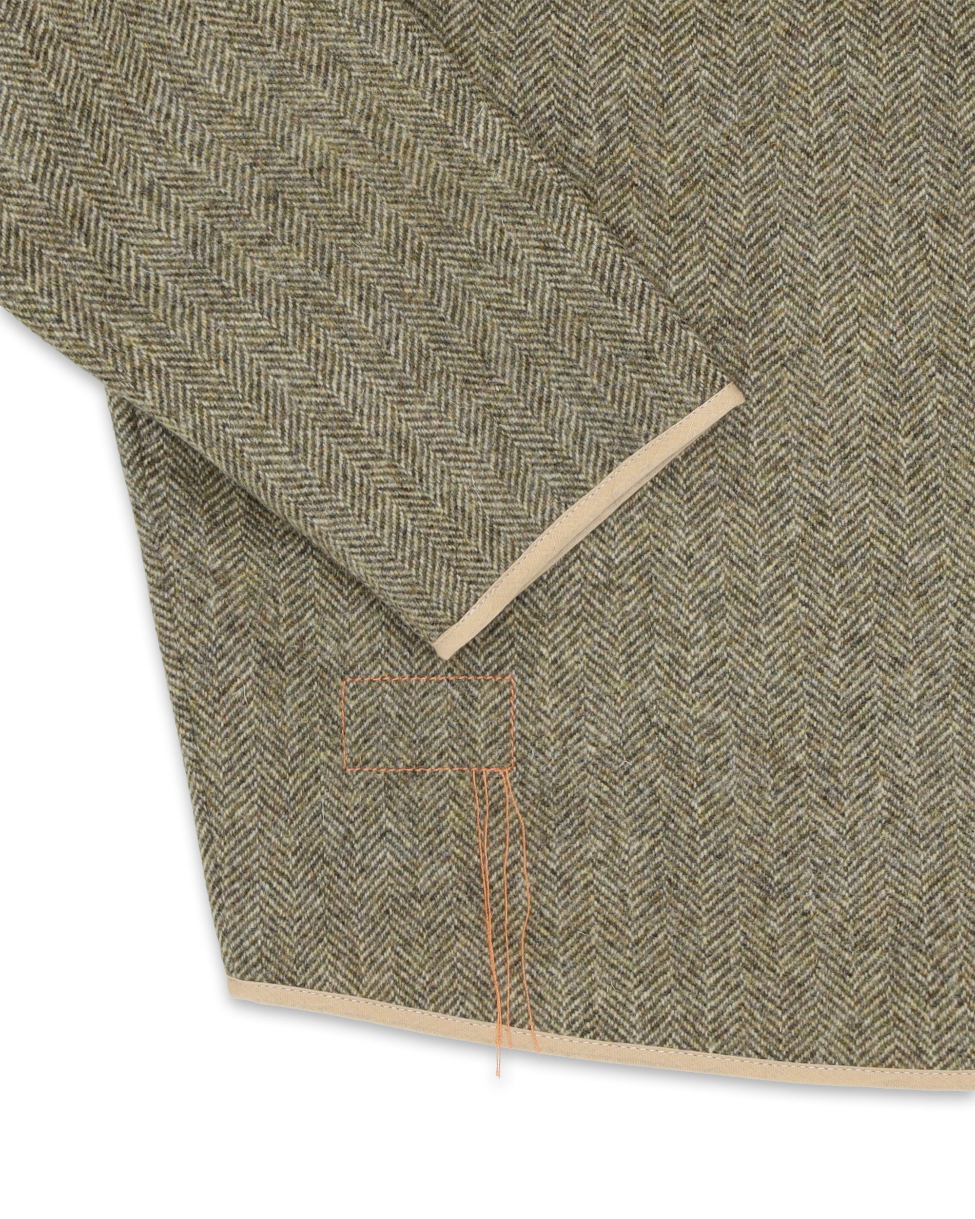 Sherpa Giacca In Herringbone Di Lana