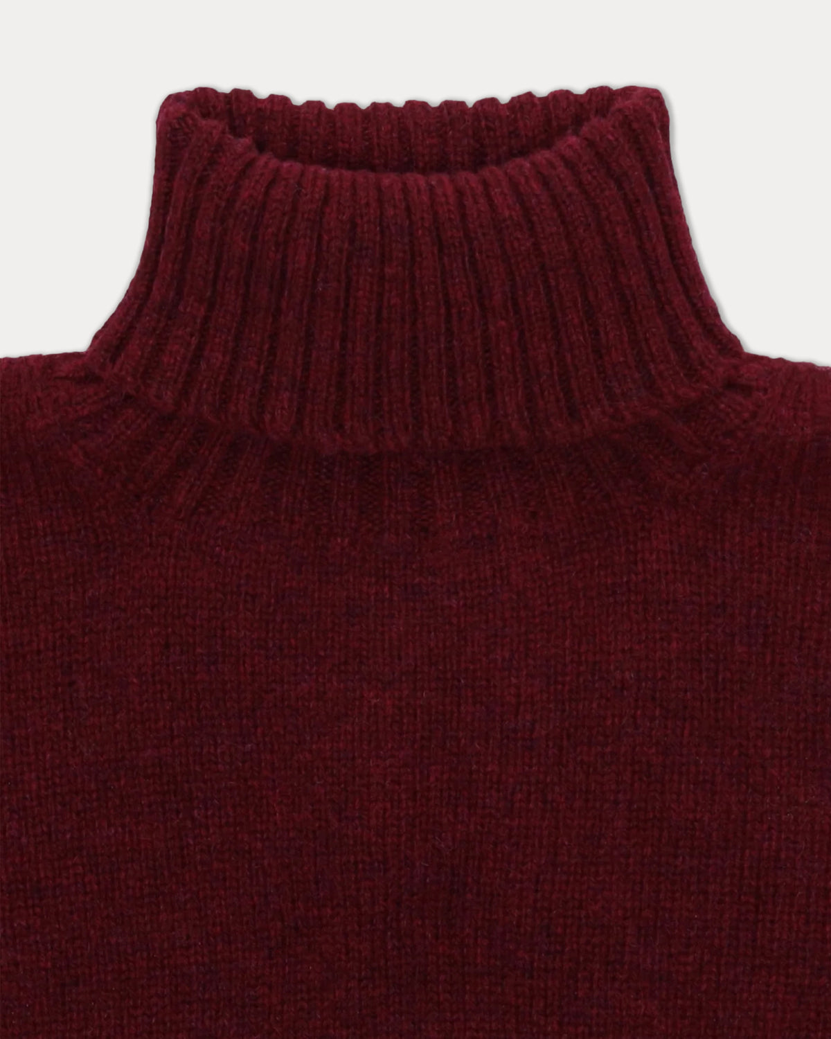 Shetlandturtleneck Wool Sweater