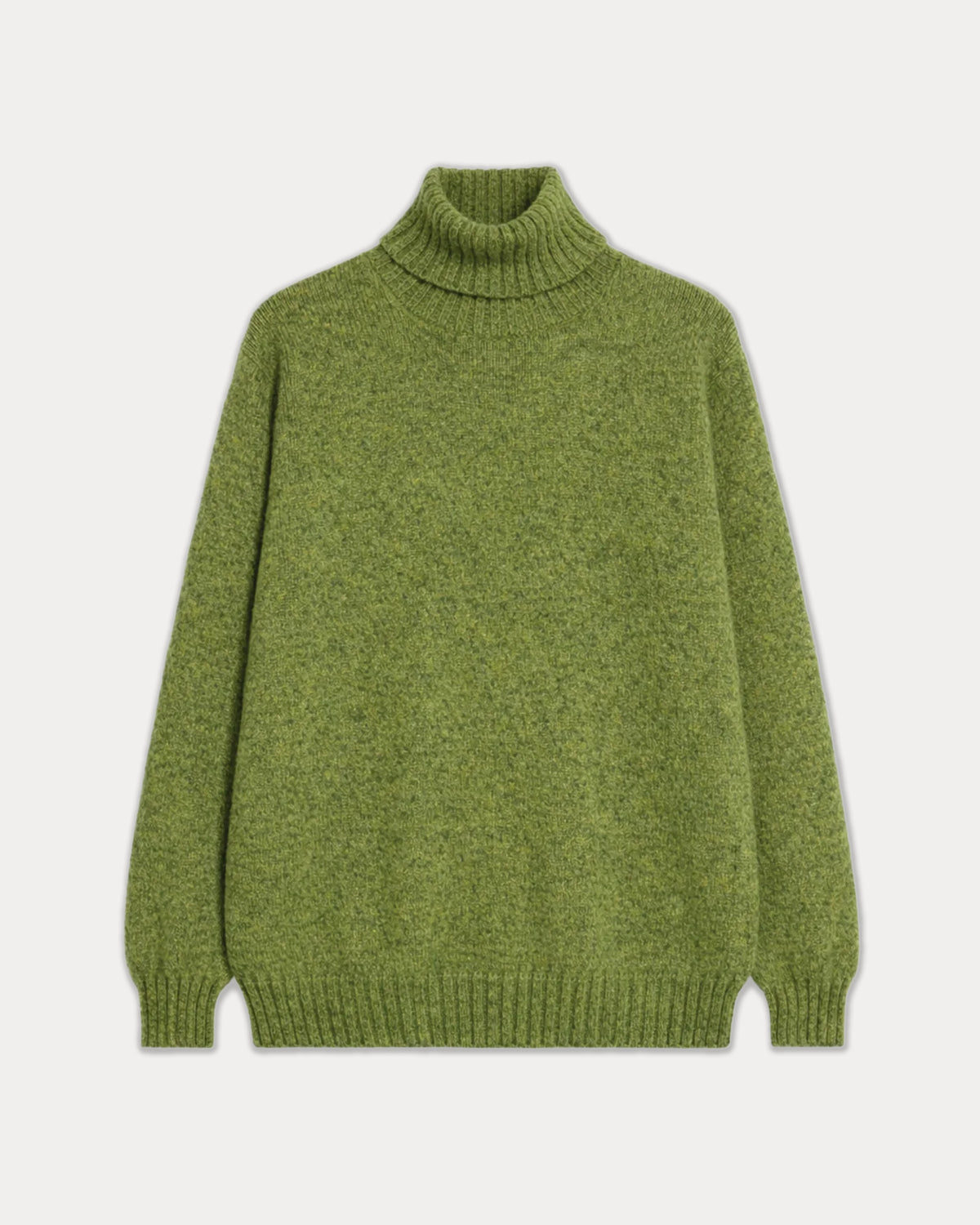Shetlandturtleneck Wool Sweater