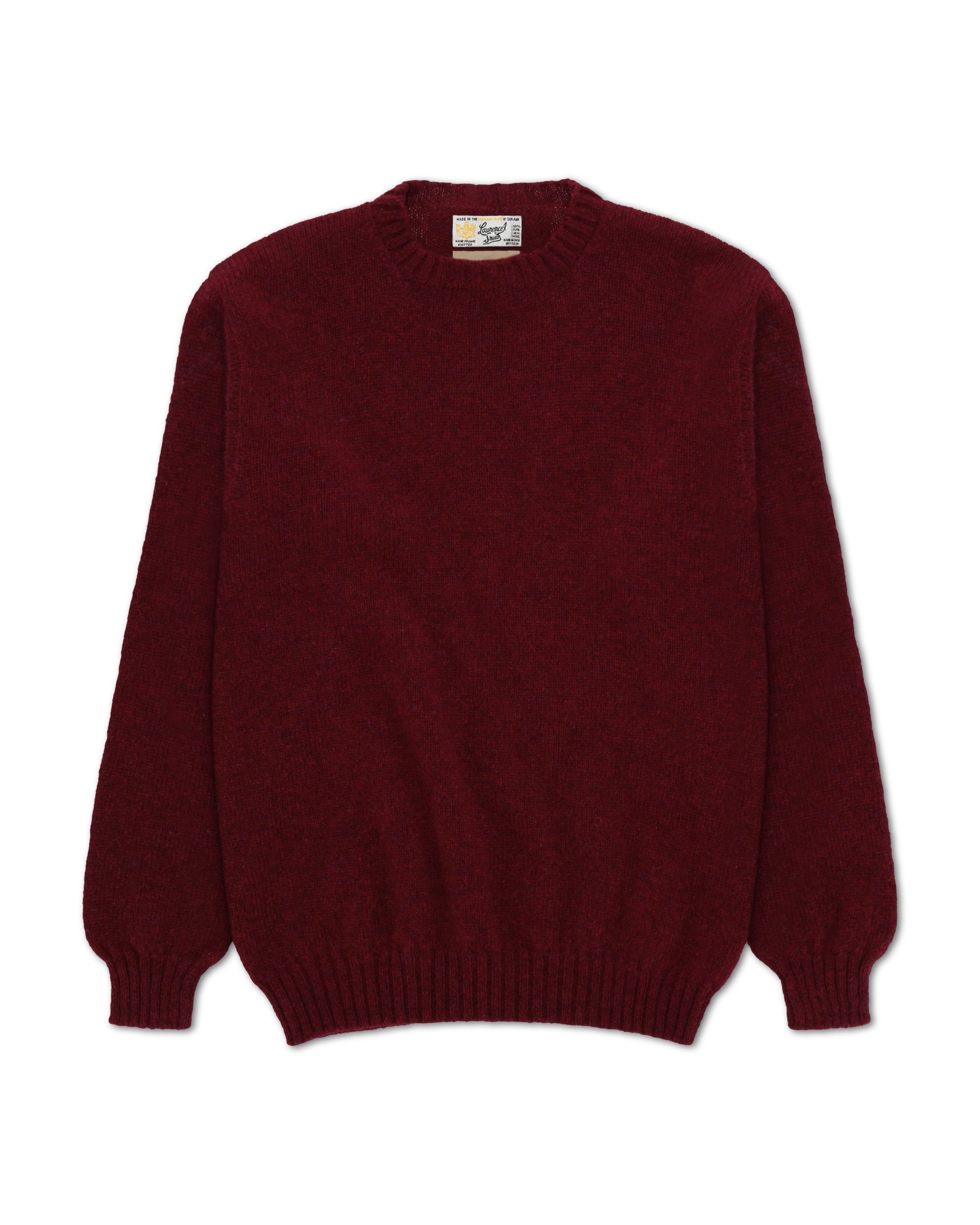 Shetlandcrewneck Sweater Crewneck Wool
