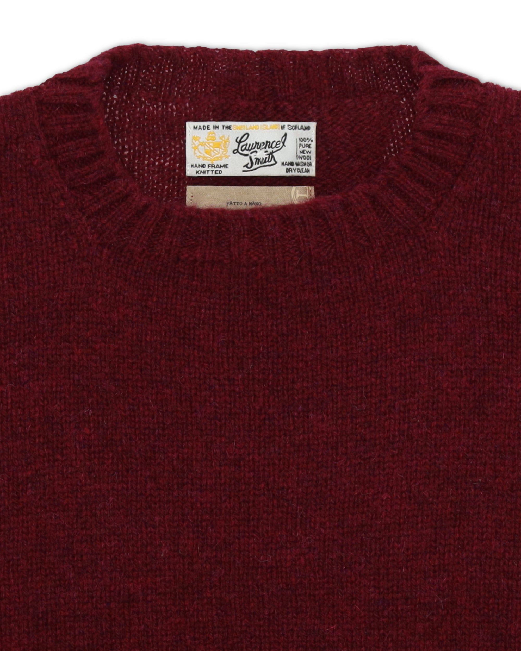 Shetlandcrewneck Sweater Crewneck Wool