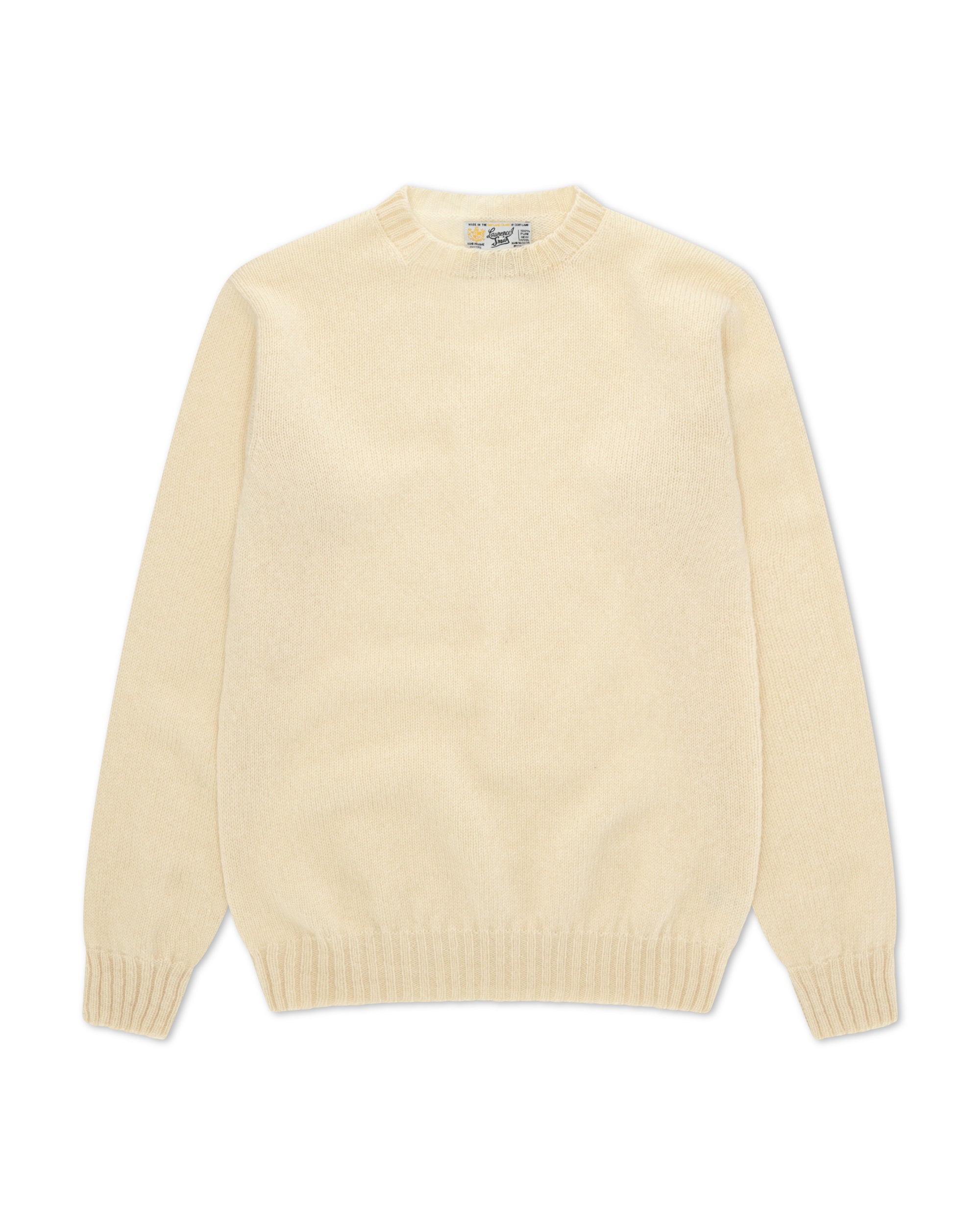 Shetlandcrewneck Wool Crew Neck Sweater