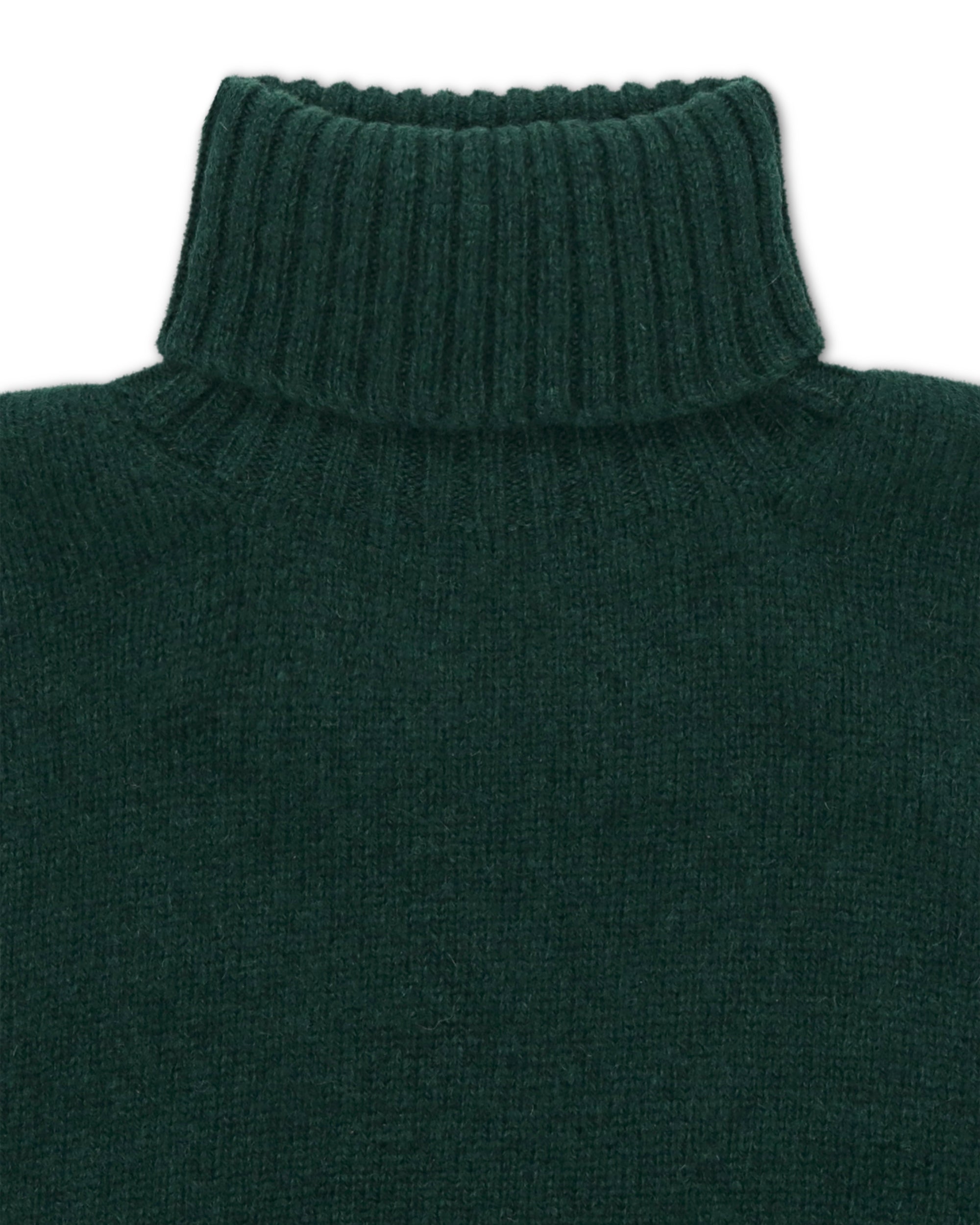 Shetlandturtleneck Wool Turtleneck Sweater
