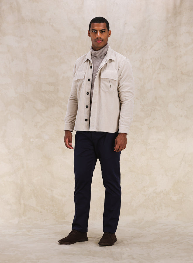 Short Overshirt In Velluto A Coste