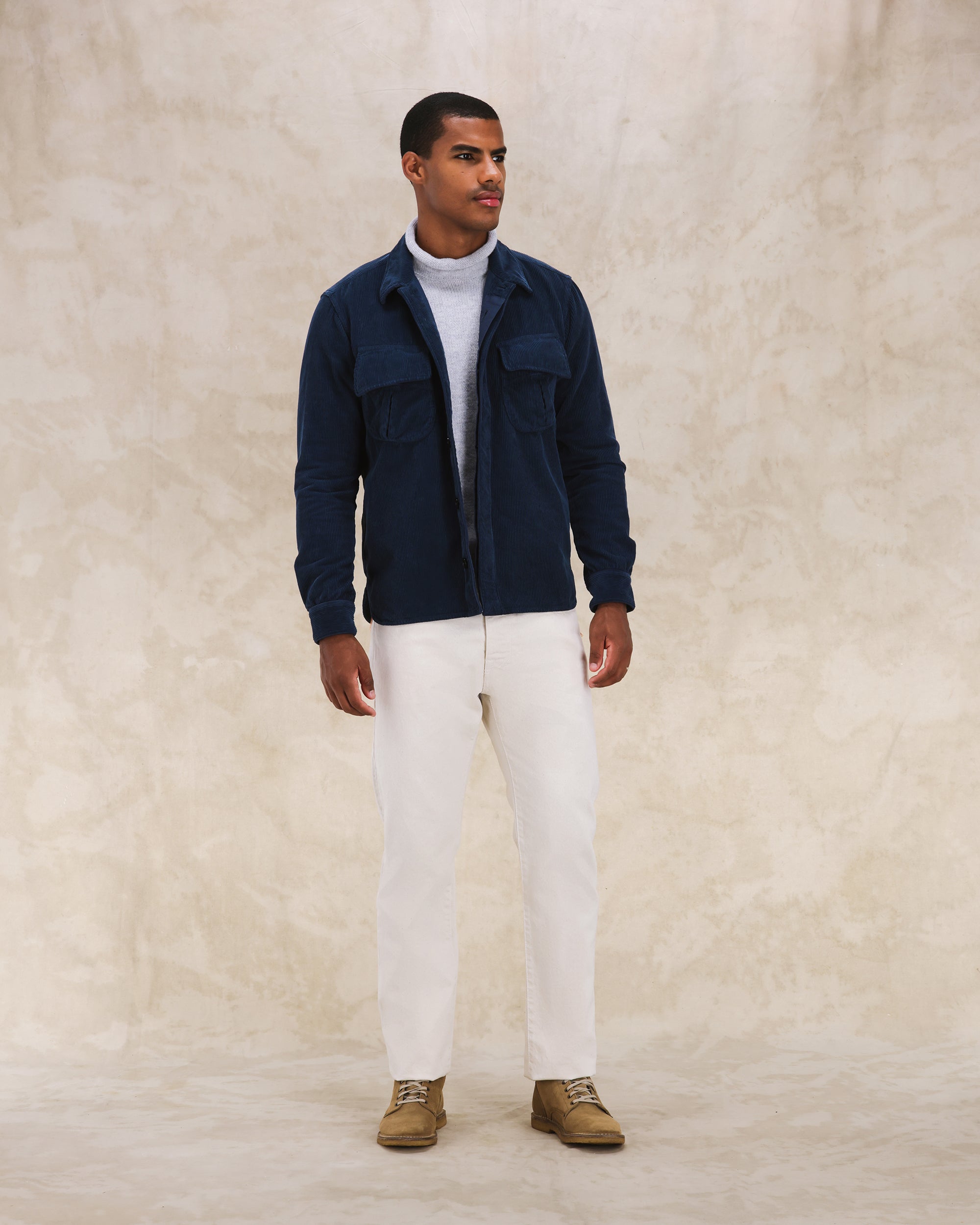 Short Overshirt In Velluto A Coste