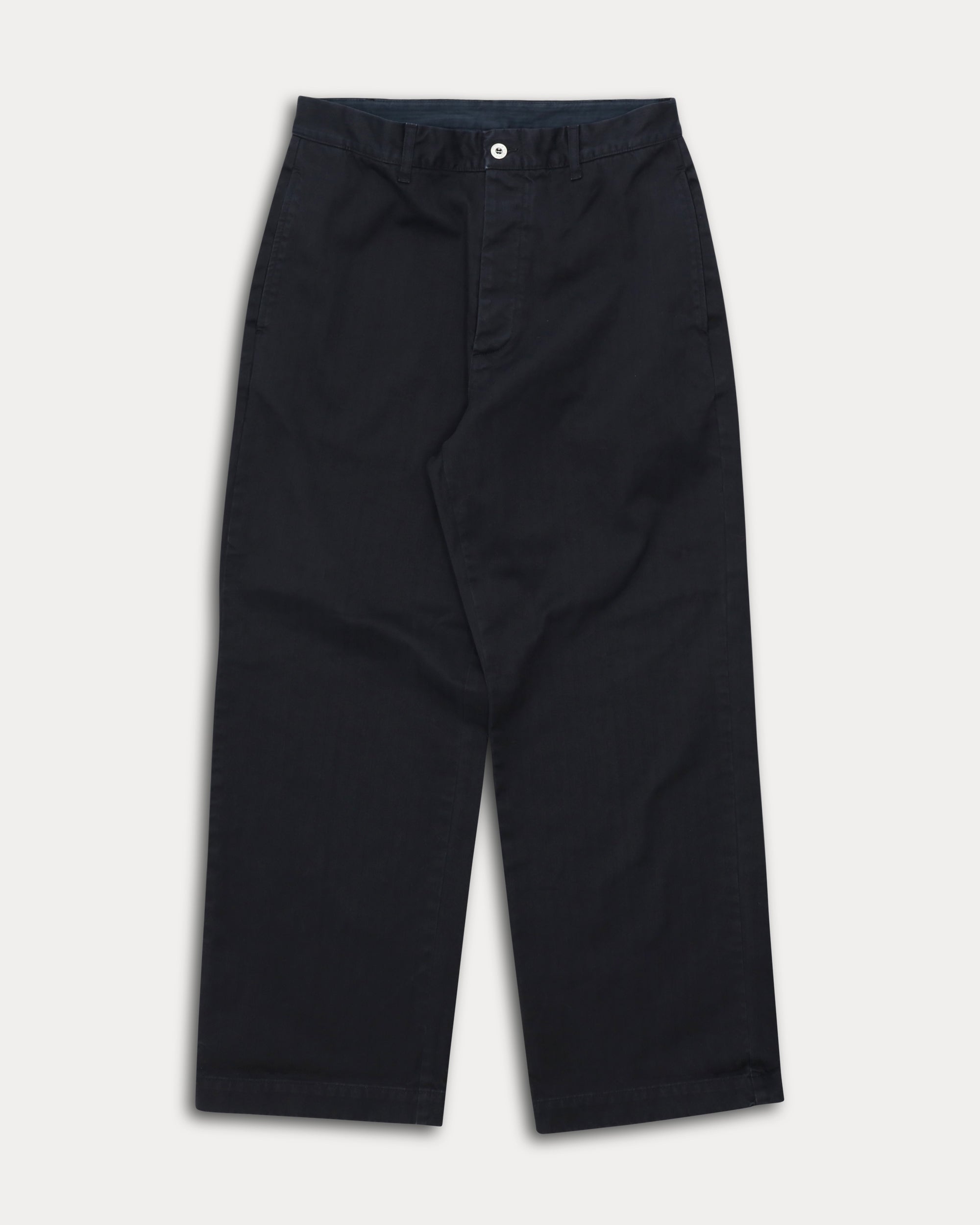 Silver Pantalone in Herringbone di Cotone