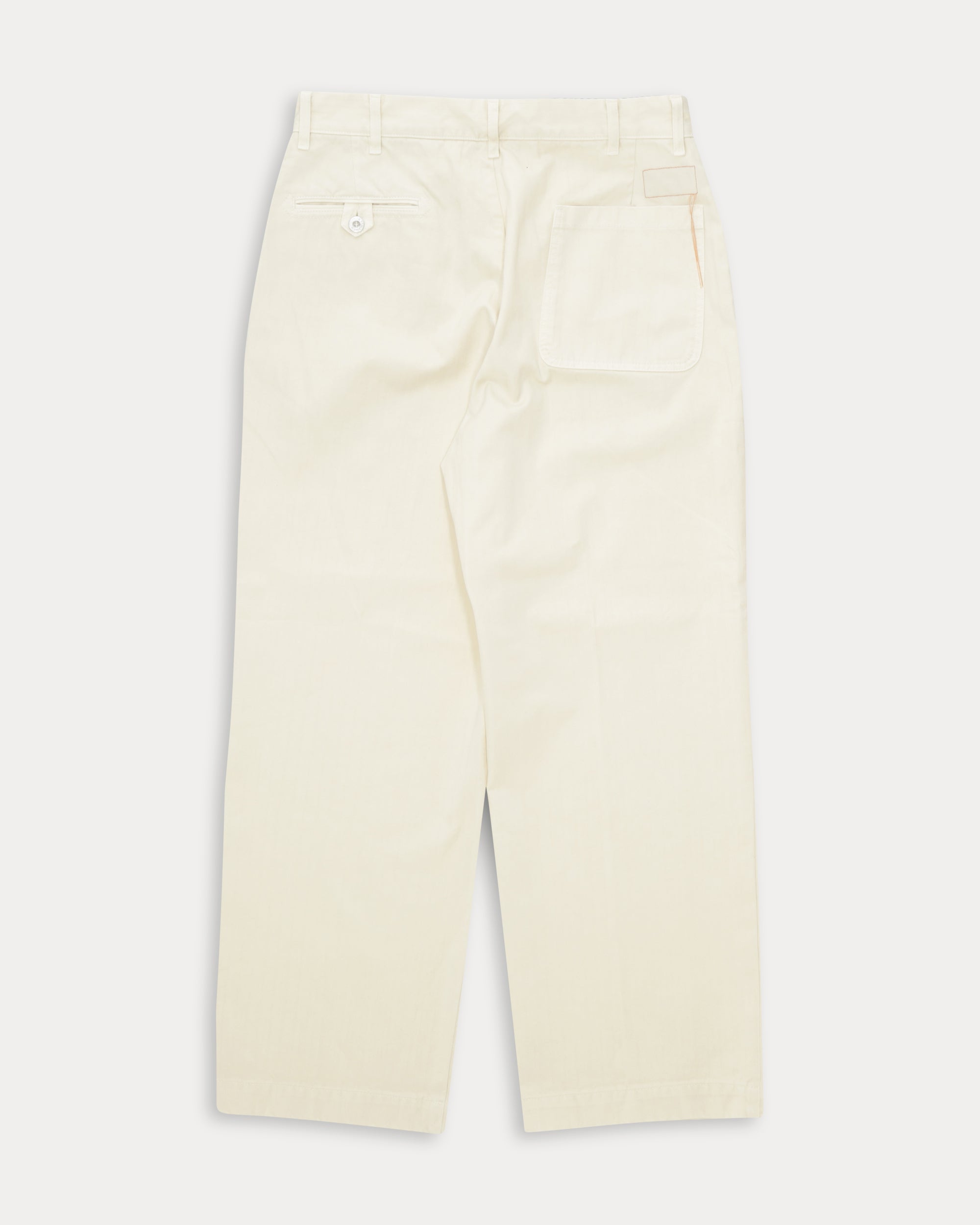 Silver Pantalone in Herringbone di Cotone