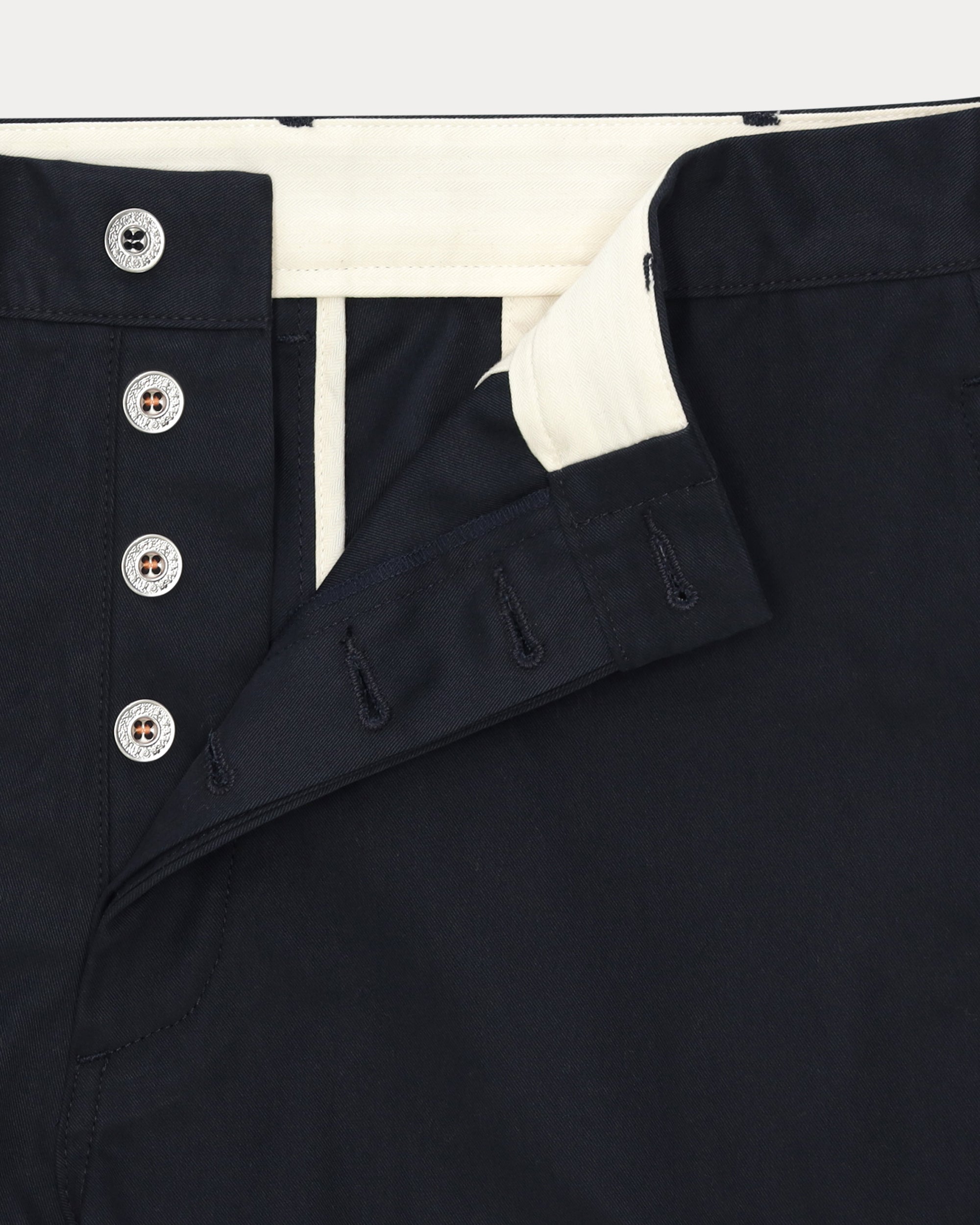 Silver Cotton Trousers