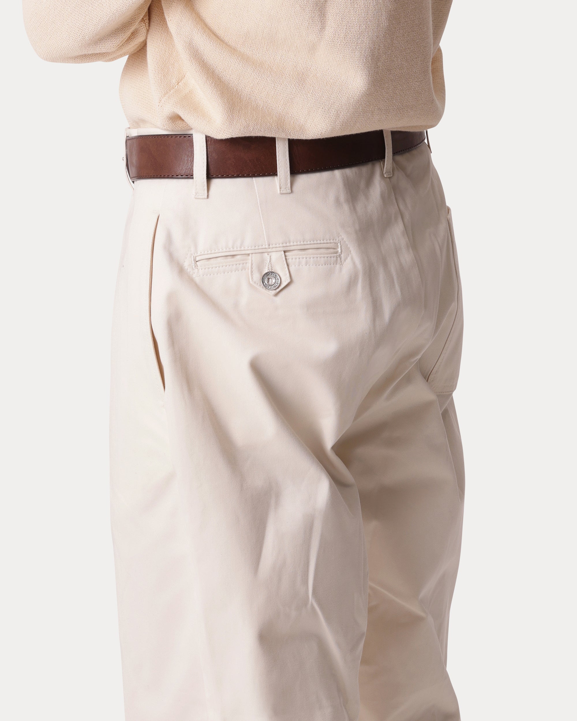 Silver Cotton Trousers