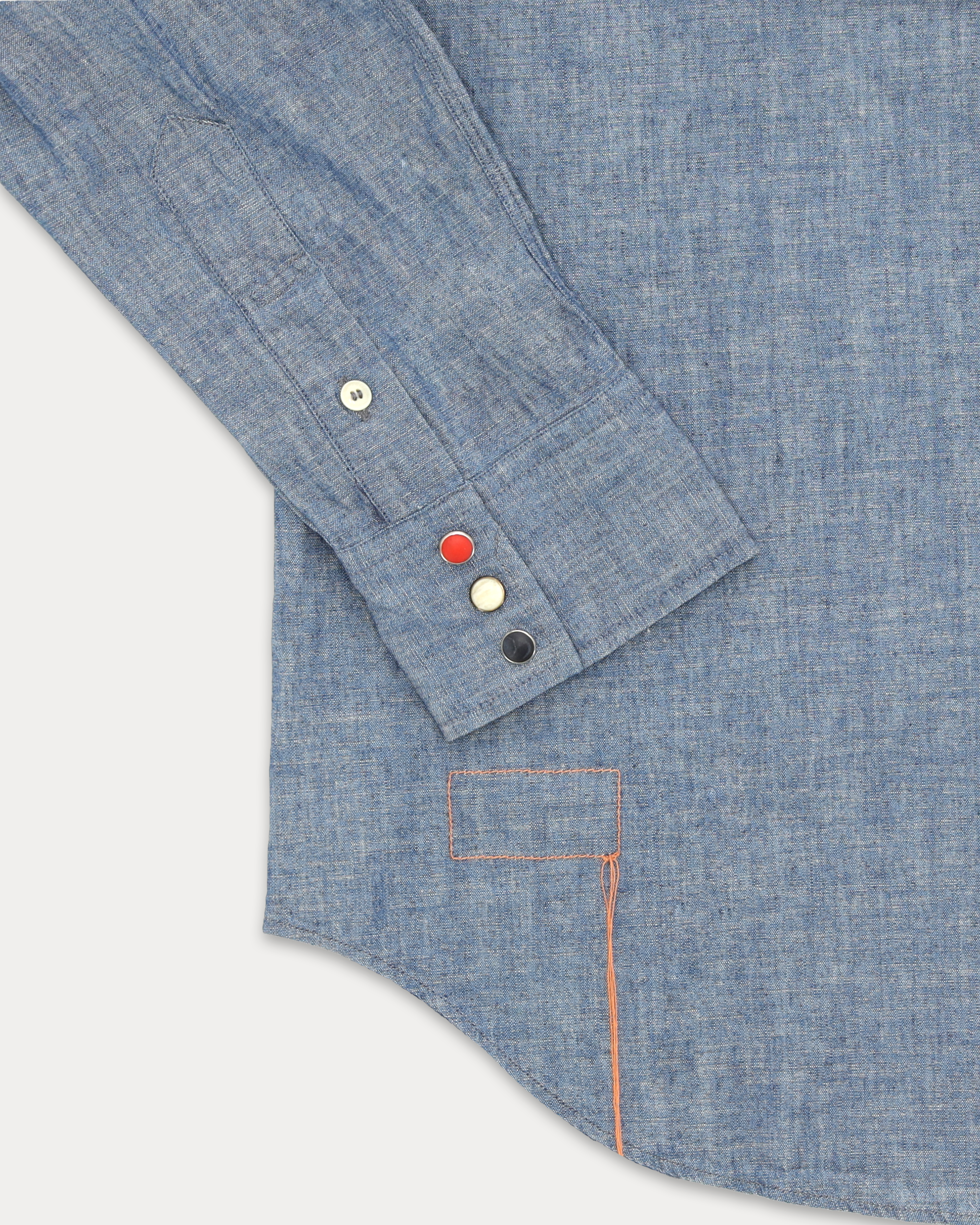 Smith Camicia Texana In Chambray