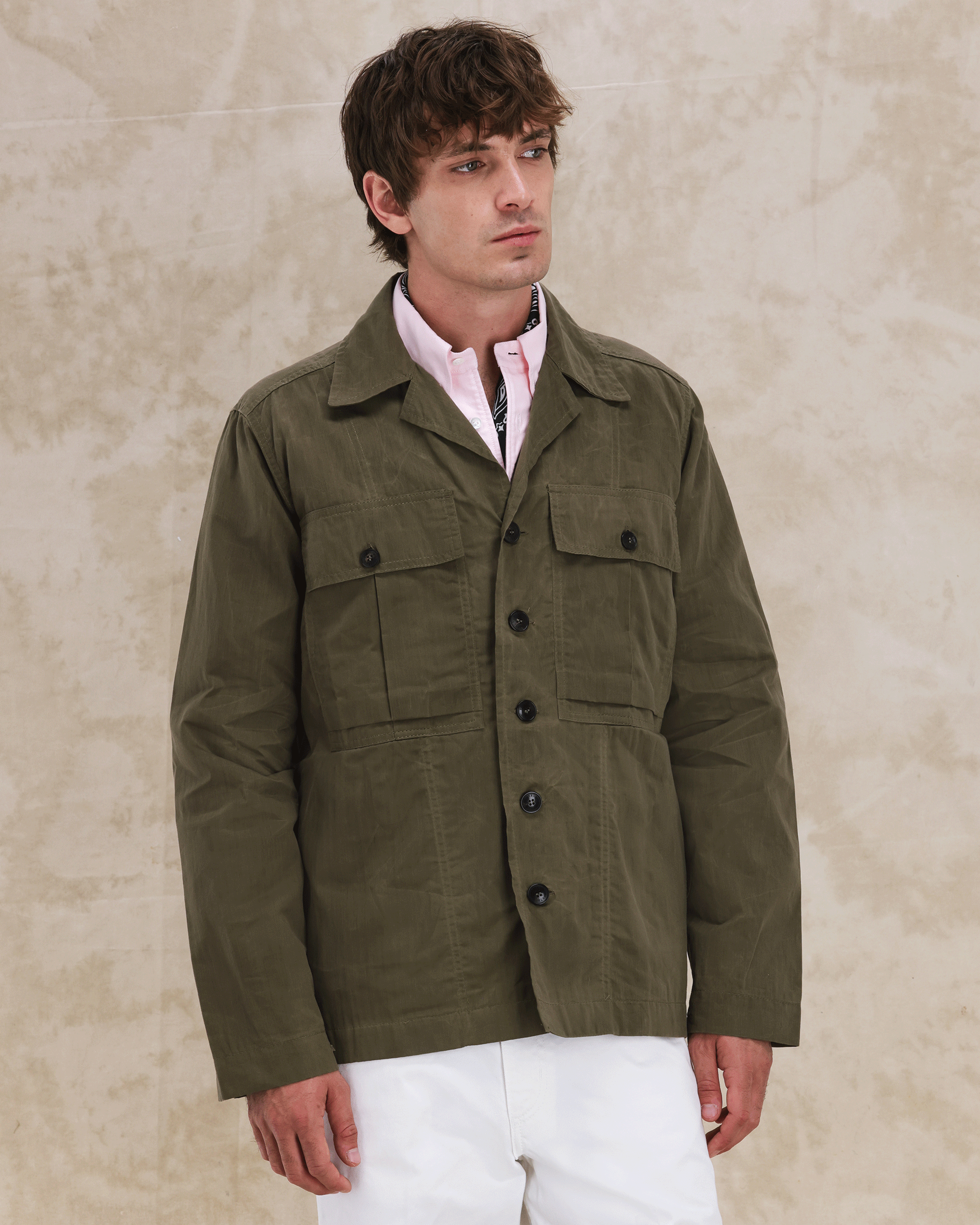 Solomon Overshirt In Cotone Cerato