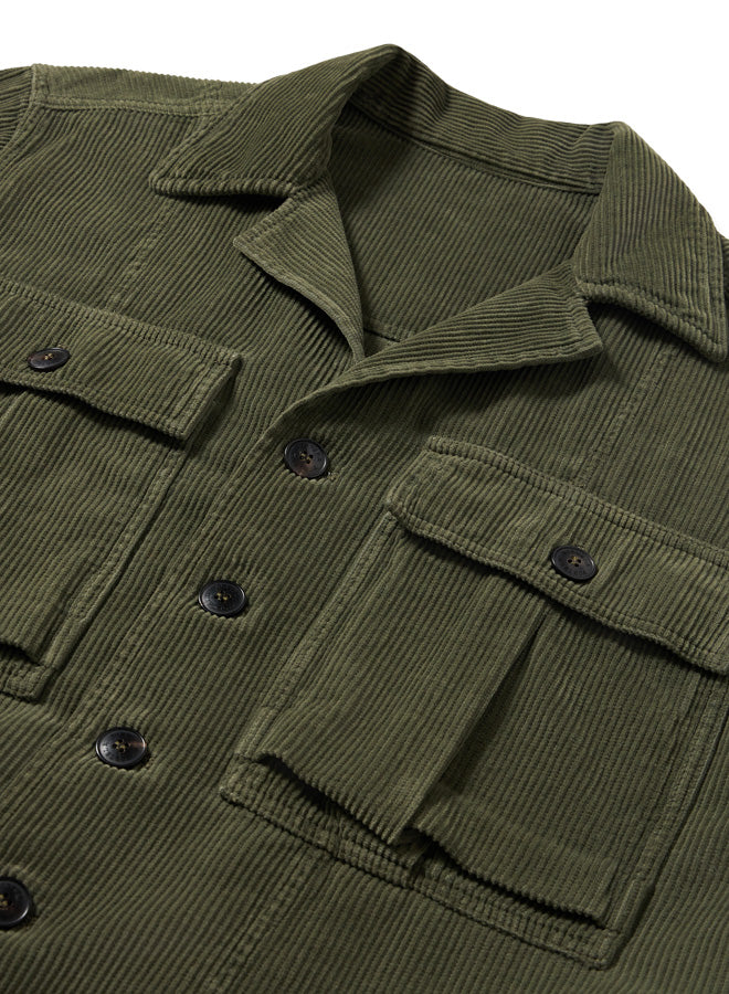 Solomon Overshirt In Velluto A Coste