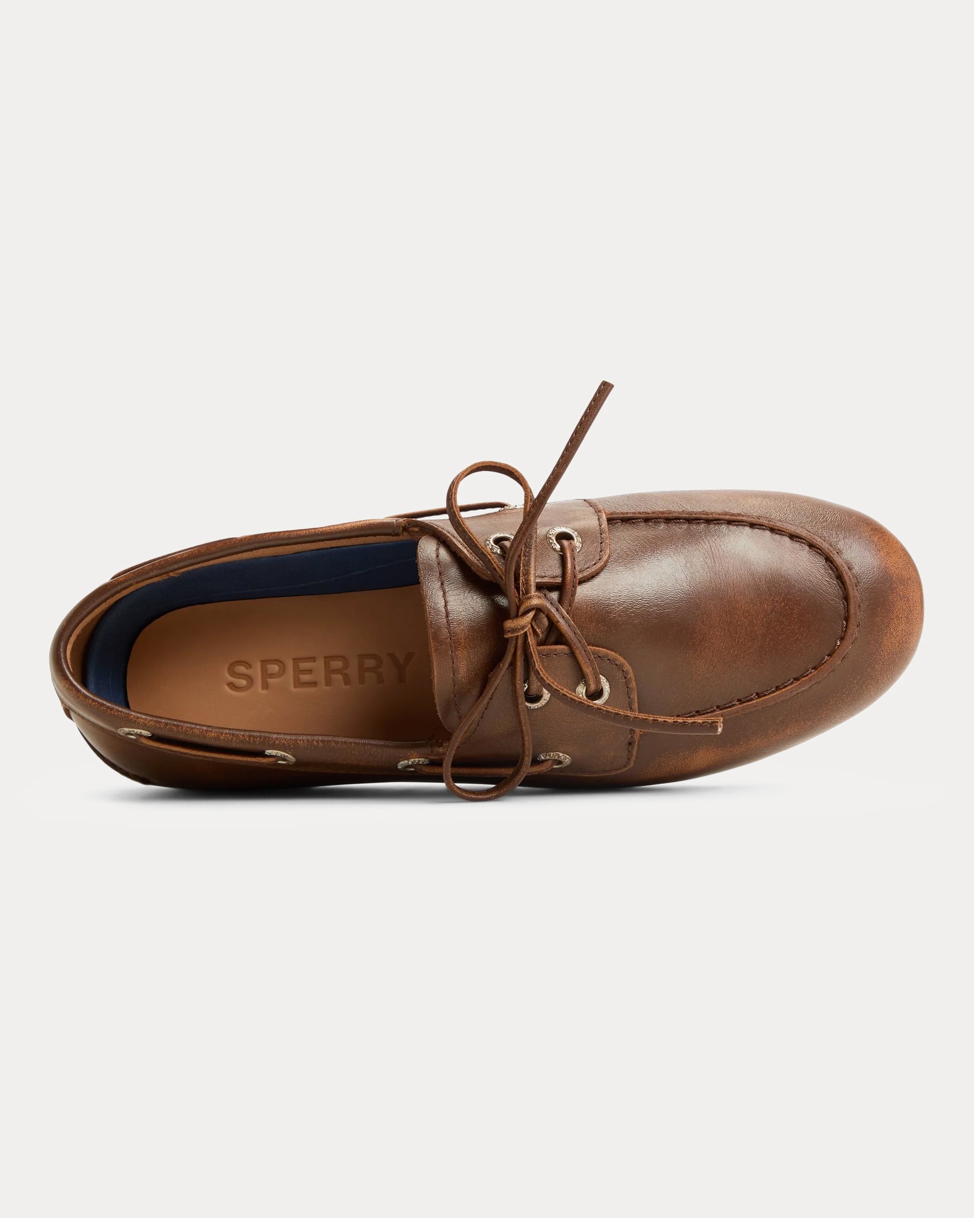 Sperry Slimboat Scarpa da Barca in Pelle "Distress"
