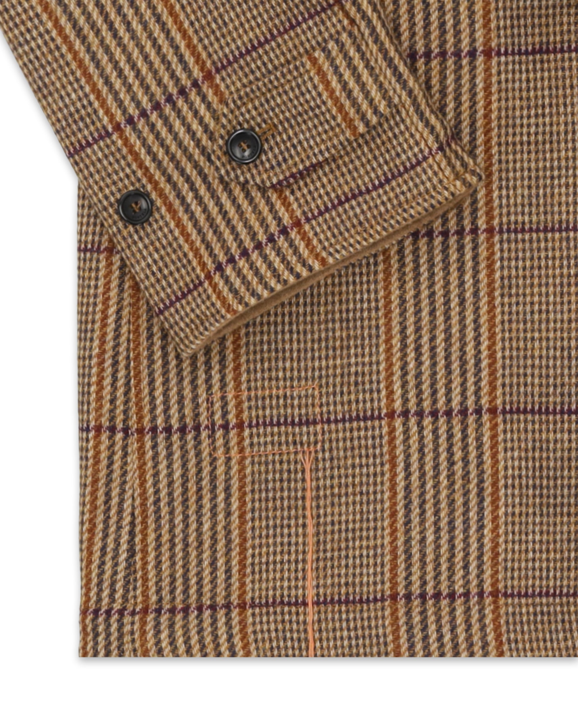 Stanford Cappotto Monopetto Reversibile in Lana Check