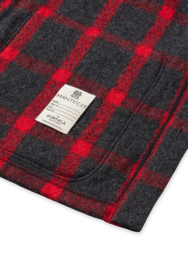 Steck Overshirt In Lana A Quadri