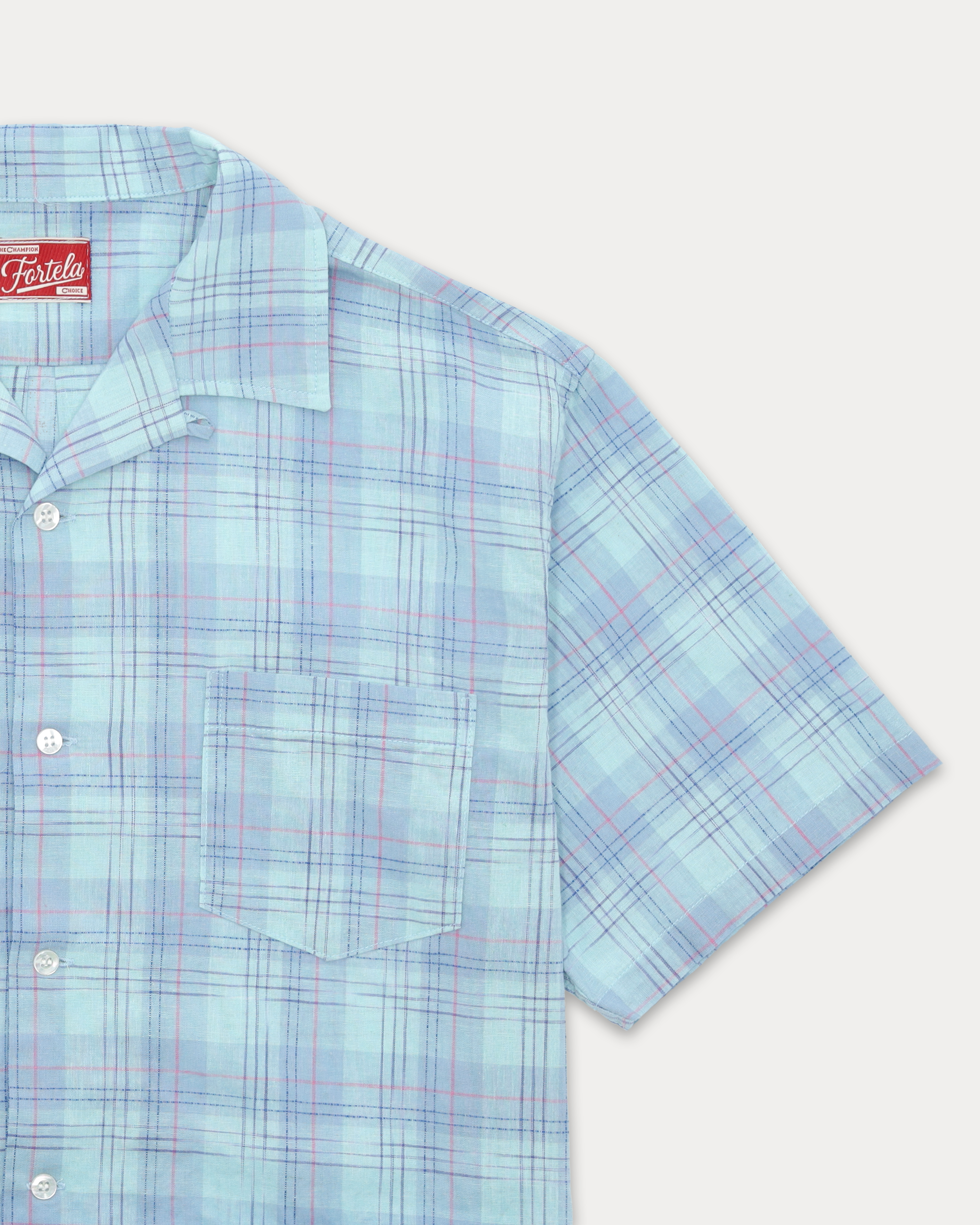 Strike Checkered Cotton Bowling Shirt