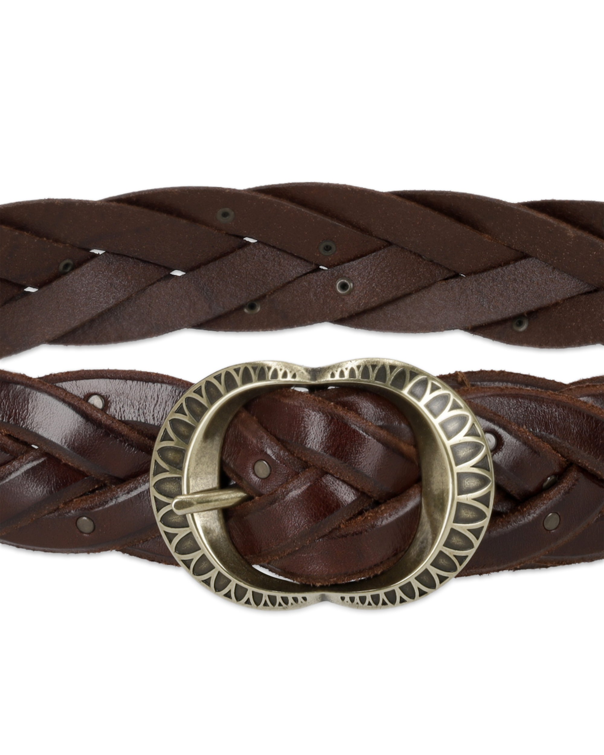 Summer Cintura intrecciata in Cuoio