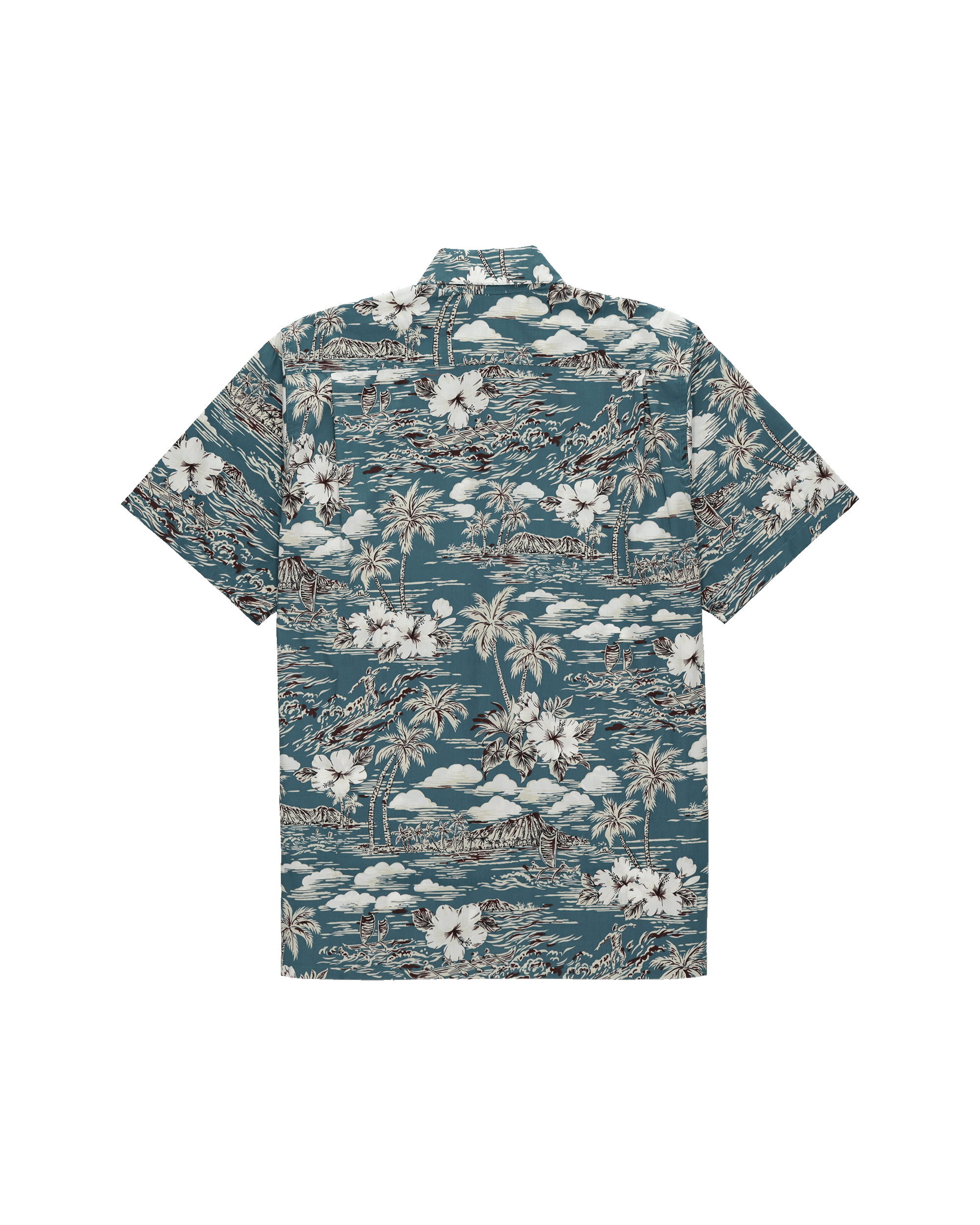 Surfer Shirt Vintage Camp Collar / Old School Loose Fit