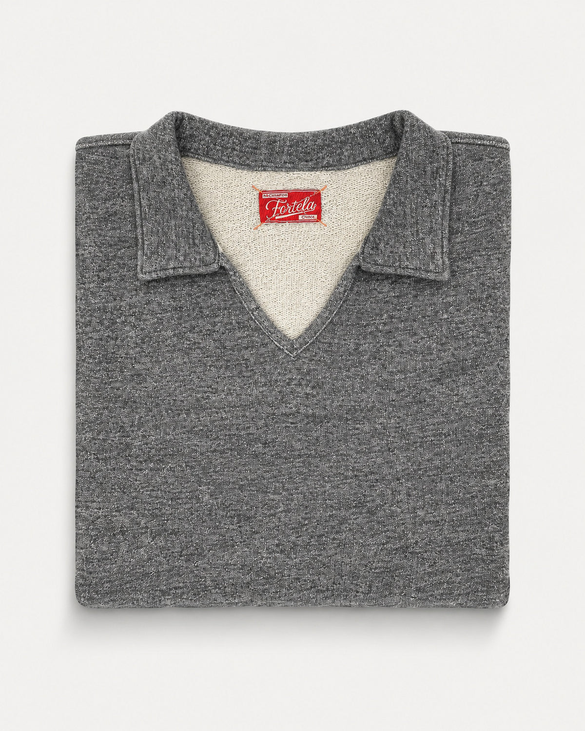 Spring Cotton Sweatshirt with Collar