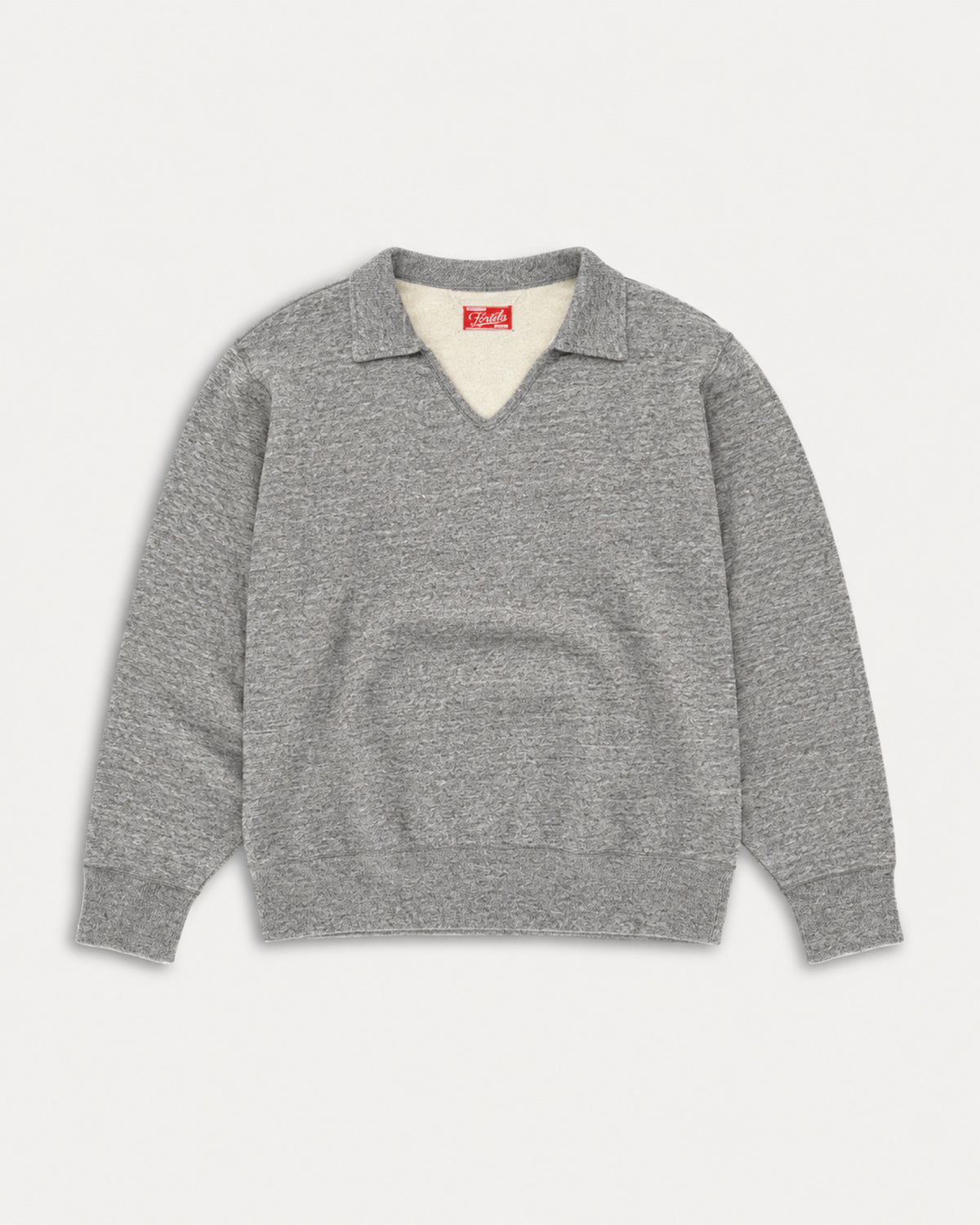 Spring Cotton Sweatshirt with Collar