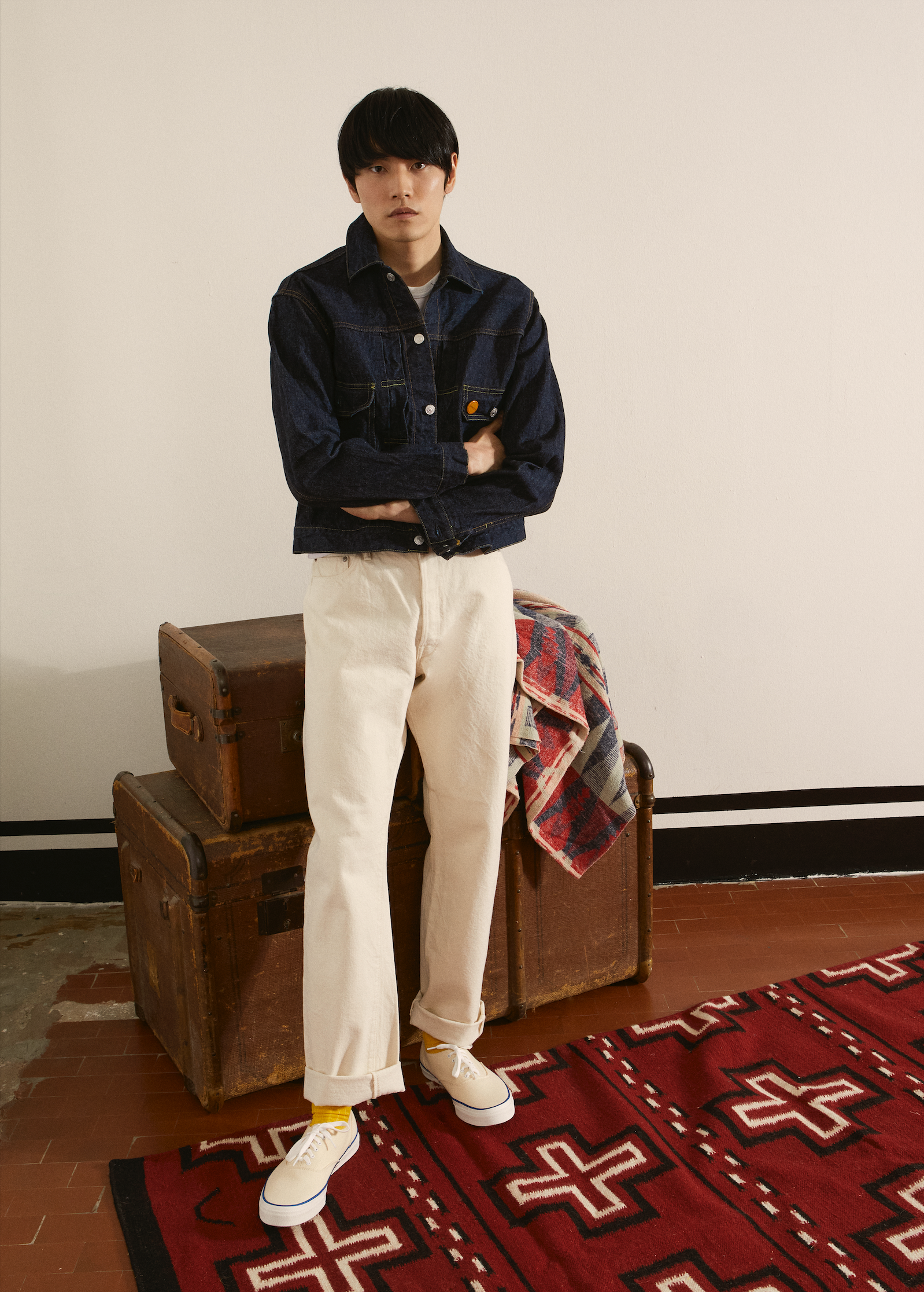 992 Johnny Japan Denim Selvedge Ecrù 5-pocket High-waisted