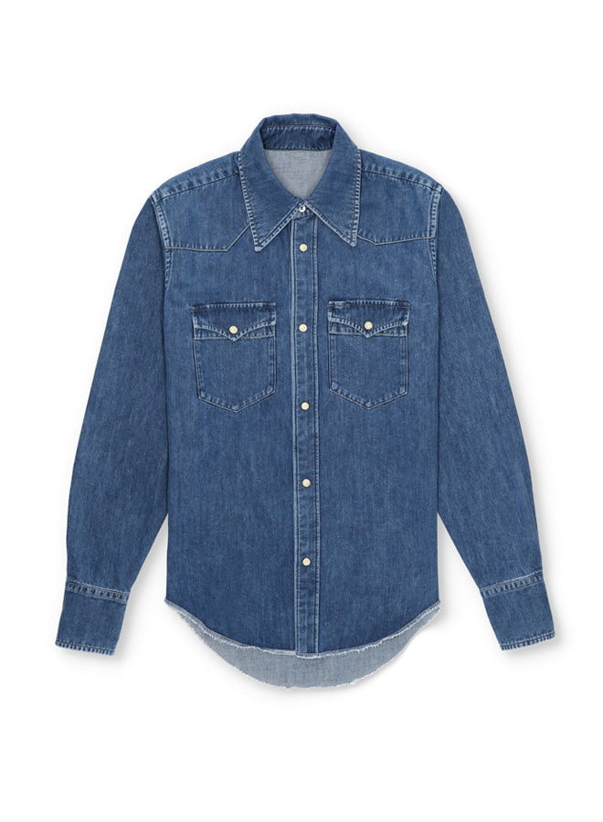 Yellowstone Camicia In Denim Stone Wash