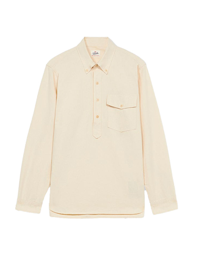 Camicia a 3/4 con tasca frontale in Cotone