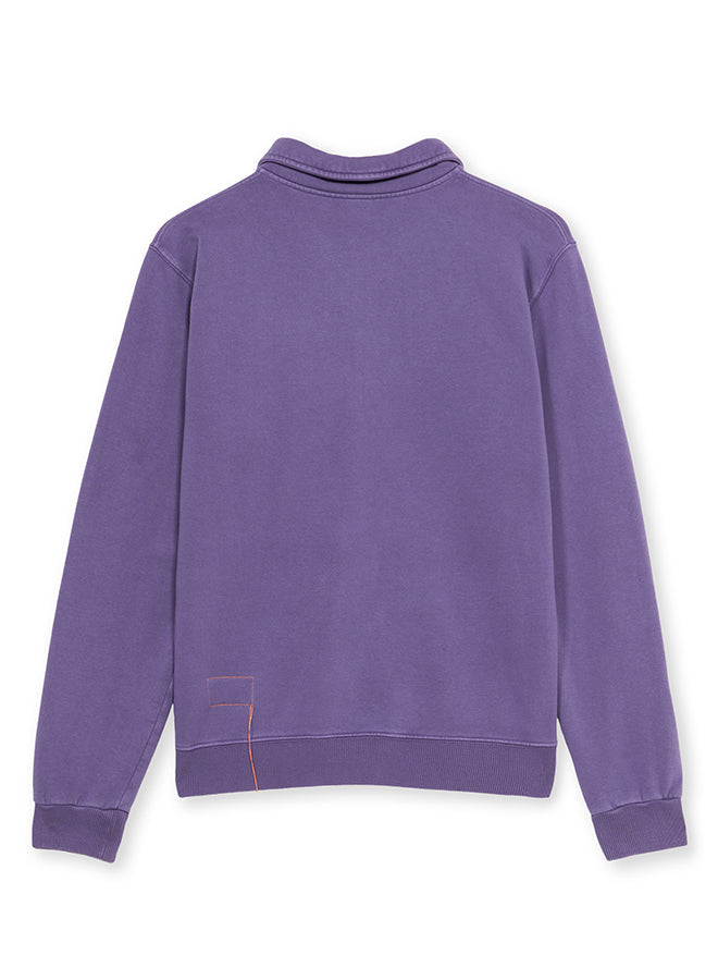 Yale Felpa In Cotone Felpato Con Colletto E Zip