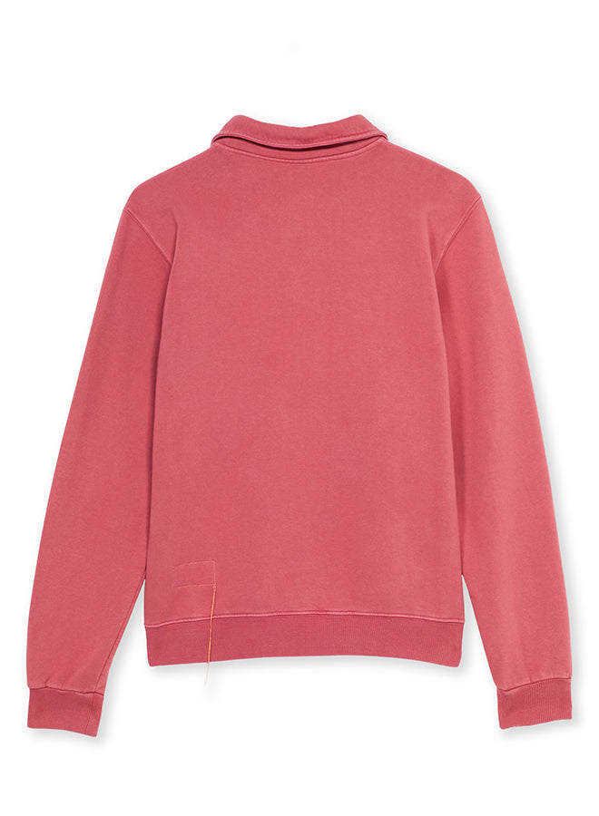 Yale Felpa In Cotone Felpato Con Colletto E Zip