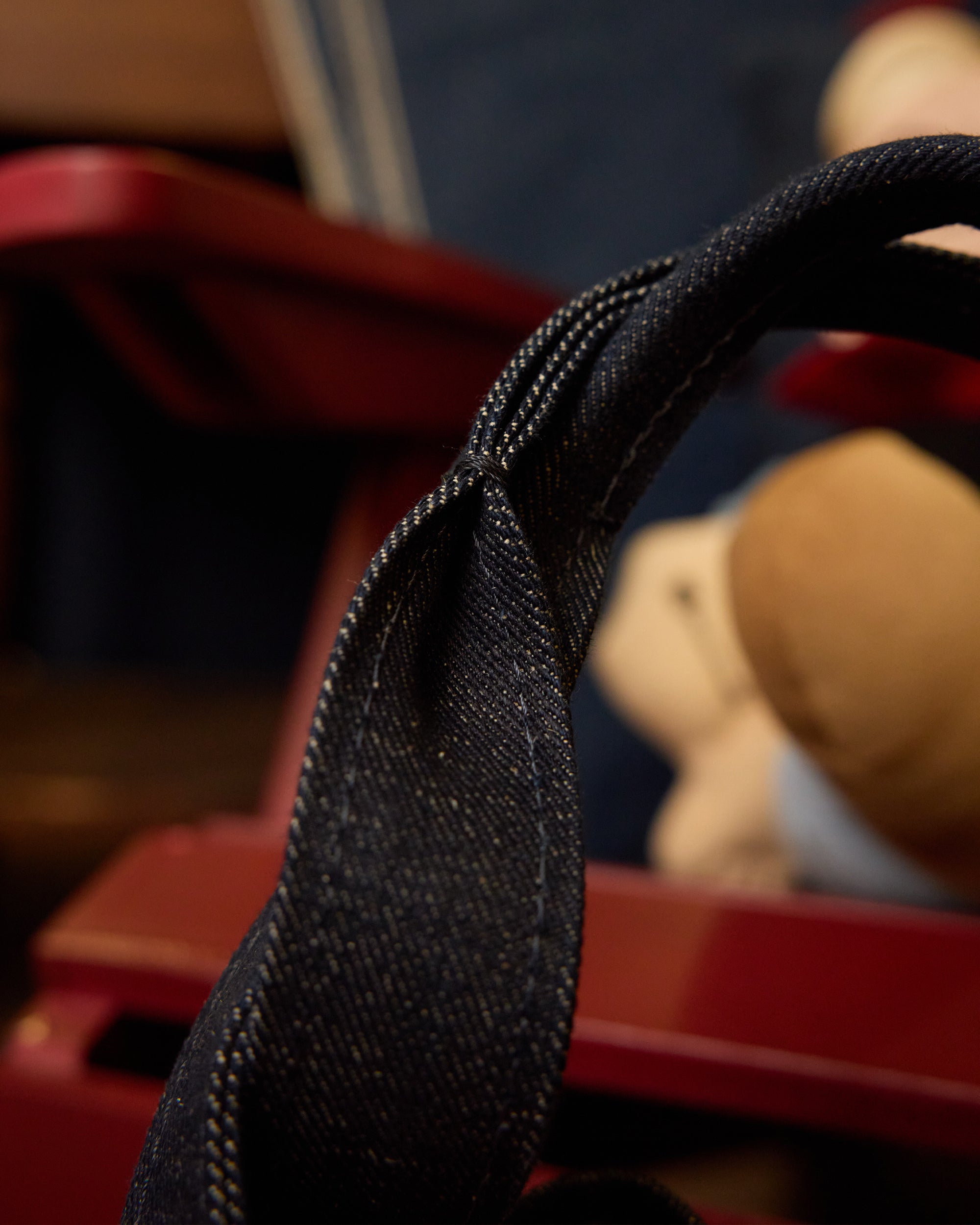 Tawelbag Borsa In Denim Cimosato Indigo Rinse