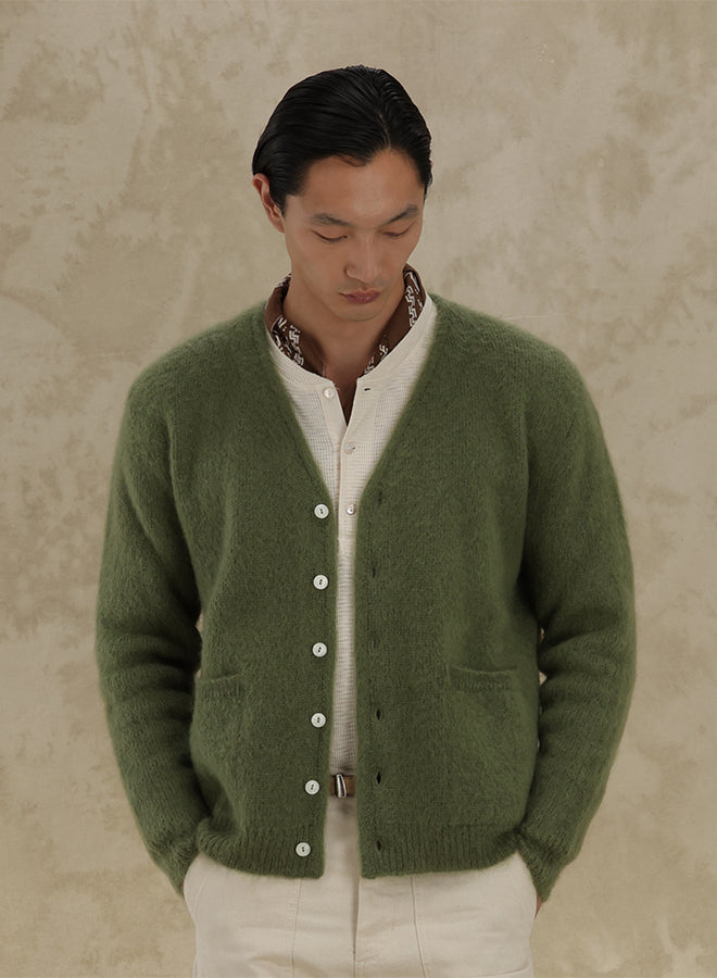 Teddy Cardigan With Pockets Patch