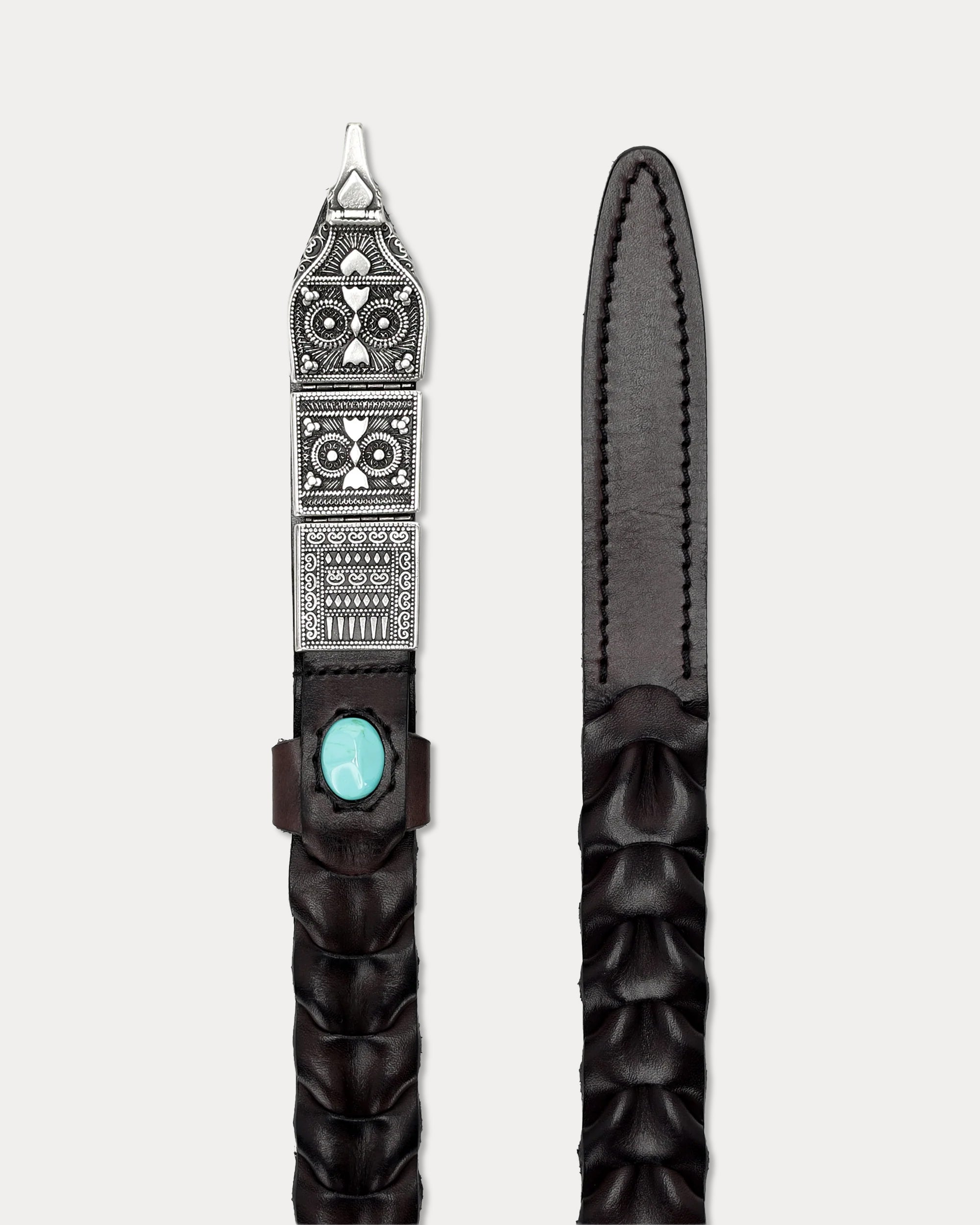 Tess Woven Leather Belt